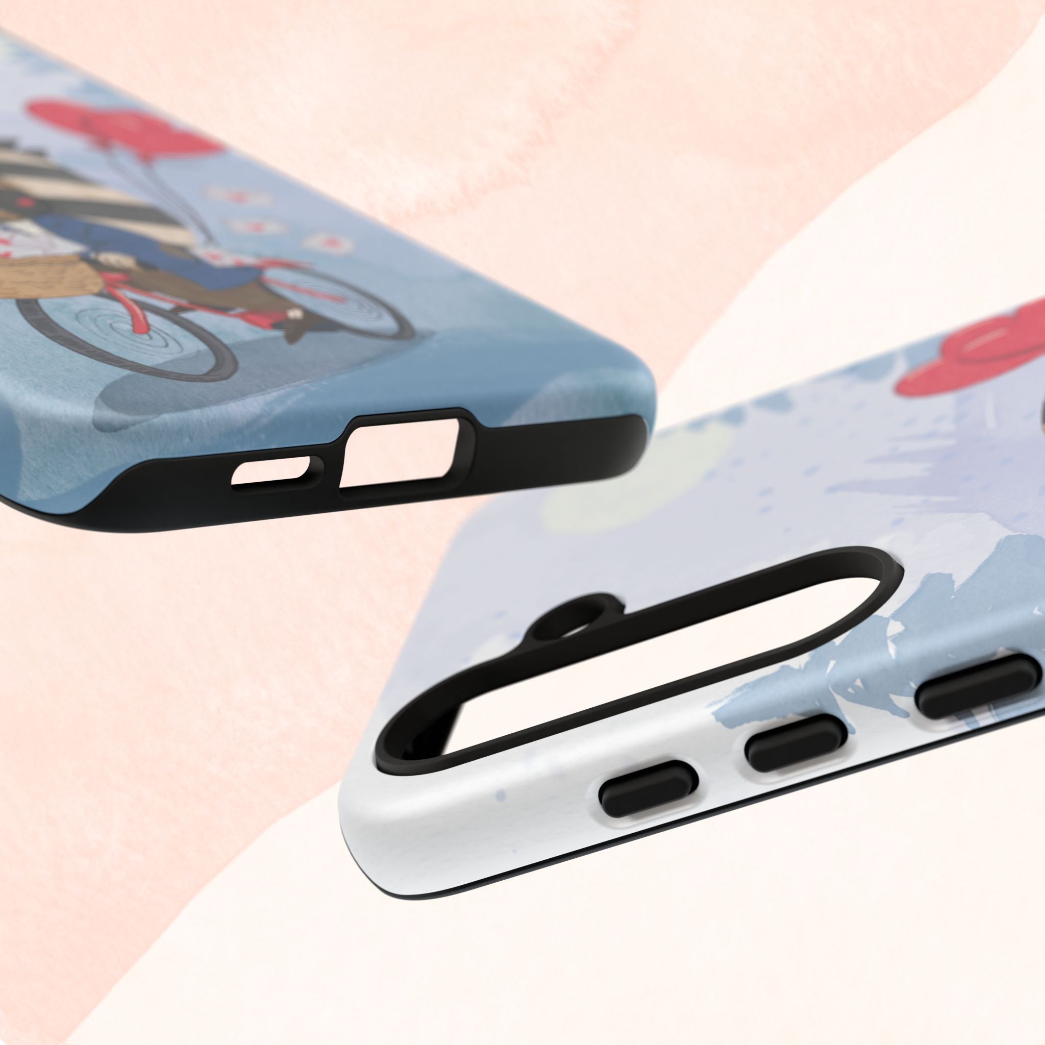Cute Raccoon Phone Case, Tough Case for Animal Lovers, Valentine's Day Gift, Whimsical Phone Accessory, Gifts for Kids