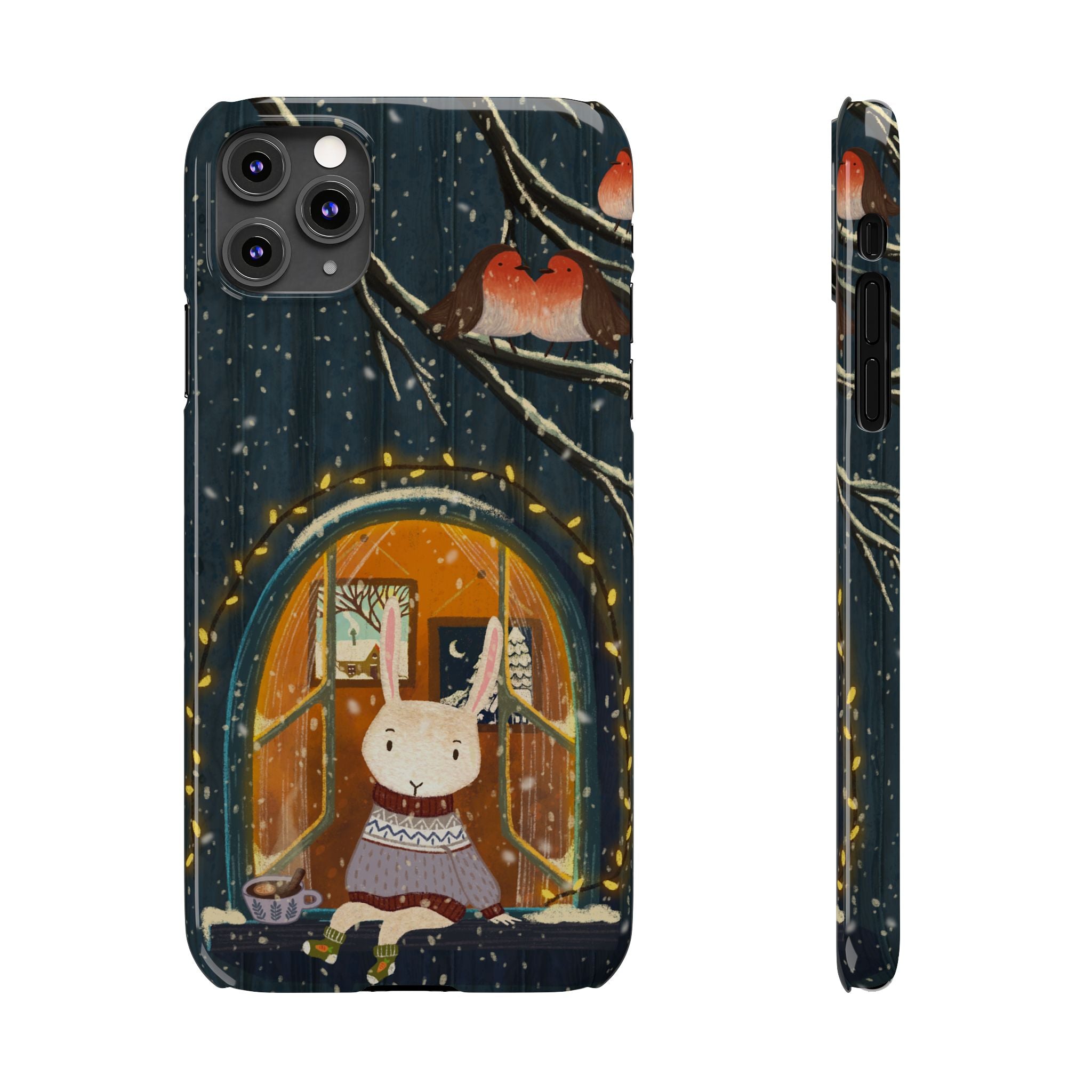 Cozy Animal Phone Case - Whimsical Rabbit Design, Cute Slim Case for Animal Lovers, Perfect Gift for Birthdays, Holidays