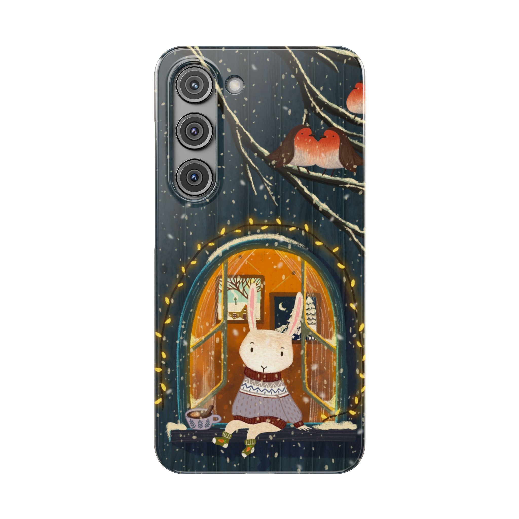 Cozy Animal Phone Case - Whimsical Rabbit Design, Cute Slim Case for Animal Lovers, Perfect Gift for Birthdays, Holidays