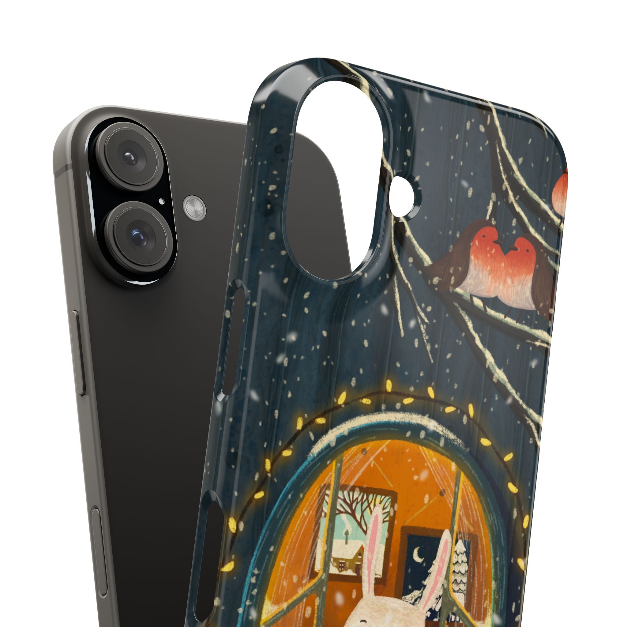 Cozy Animal Phone Case - Whimsical Rabbit Design, Cute Slim Case for Animal Lovers, Perfect Gift for Birthdays, Holidays