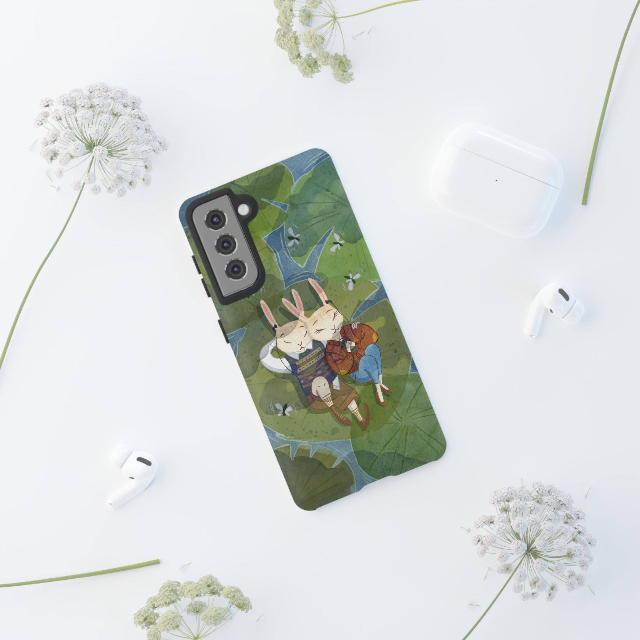 Cute Bunny Phone Case, Rabbit iPhone Cover, Nature Lovers Gift, Animal Lover Accessory, Eco-Friendly Case for Moms