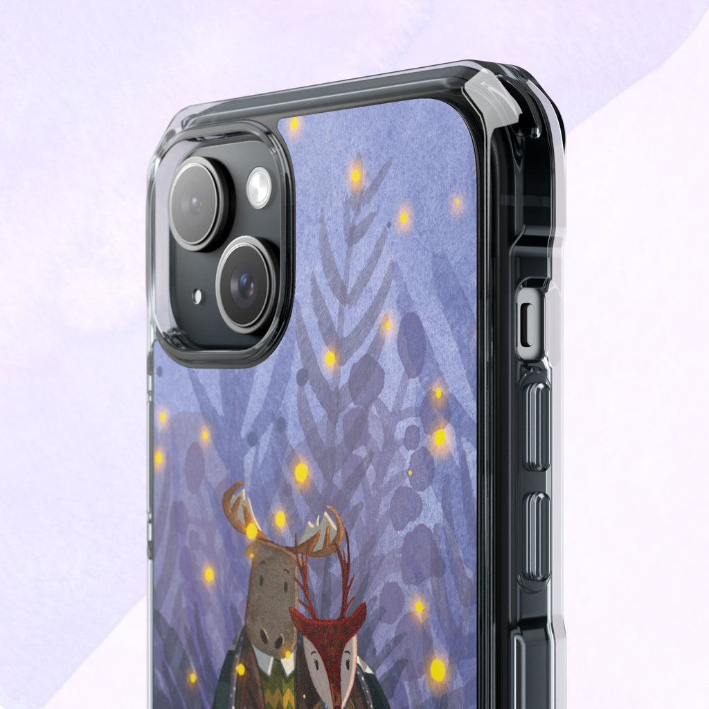 Cozy Animal Friends Phone Case - Magnetic Clear Impact Cases for Outdoorsy Animal Lovers, Perfect for Christmas, Gift Idea, Nature Vibes