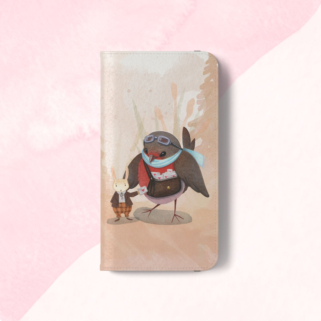 Whimsical Animal Flip Cases for Phones, Cute Woodland Creatures, Forest Friends Phone Cover, Animal Lover Gift, Phone Wallet