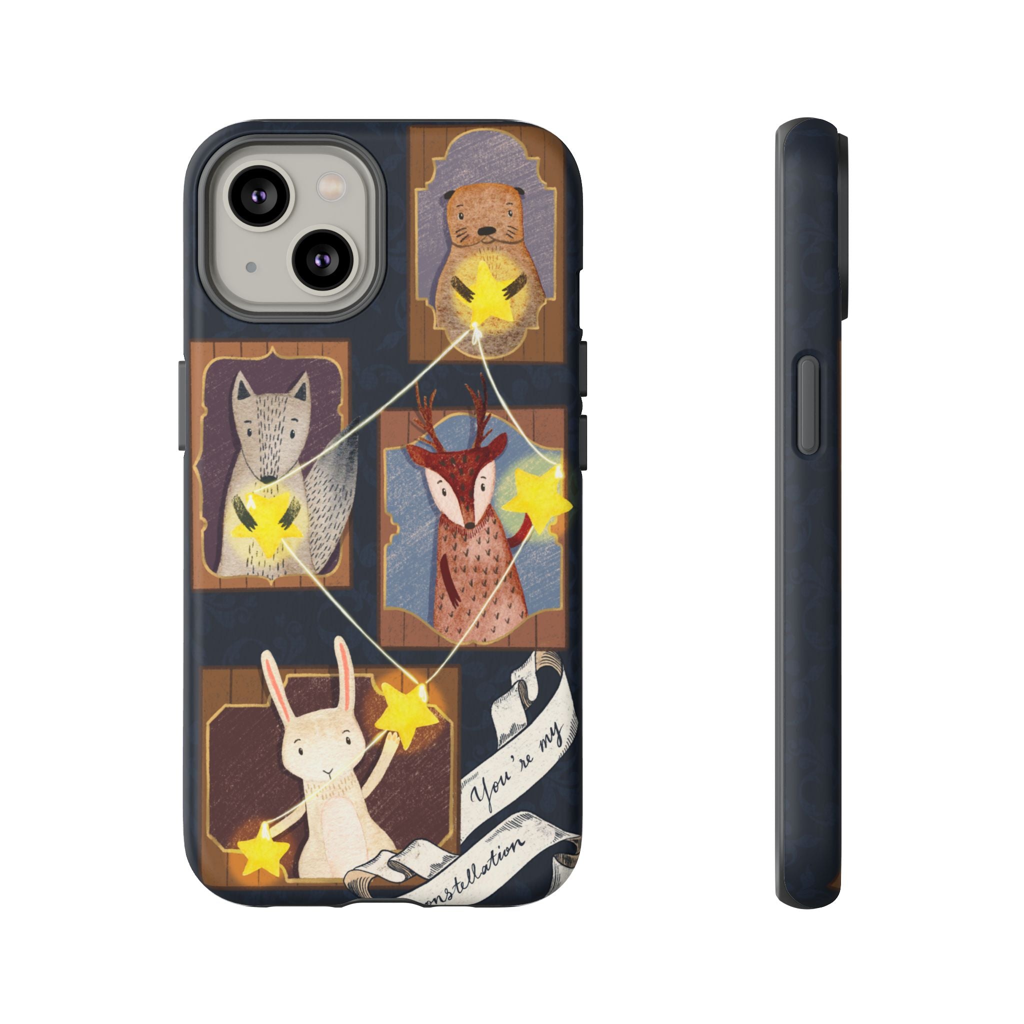 Tough Cases, Animals & Stars Design, Cute iPhone Gift, Nature Lover, Birthday, Animal Lover, iPhone 16 15 14 13 12 11 X XR 8