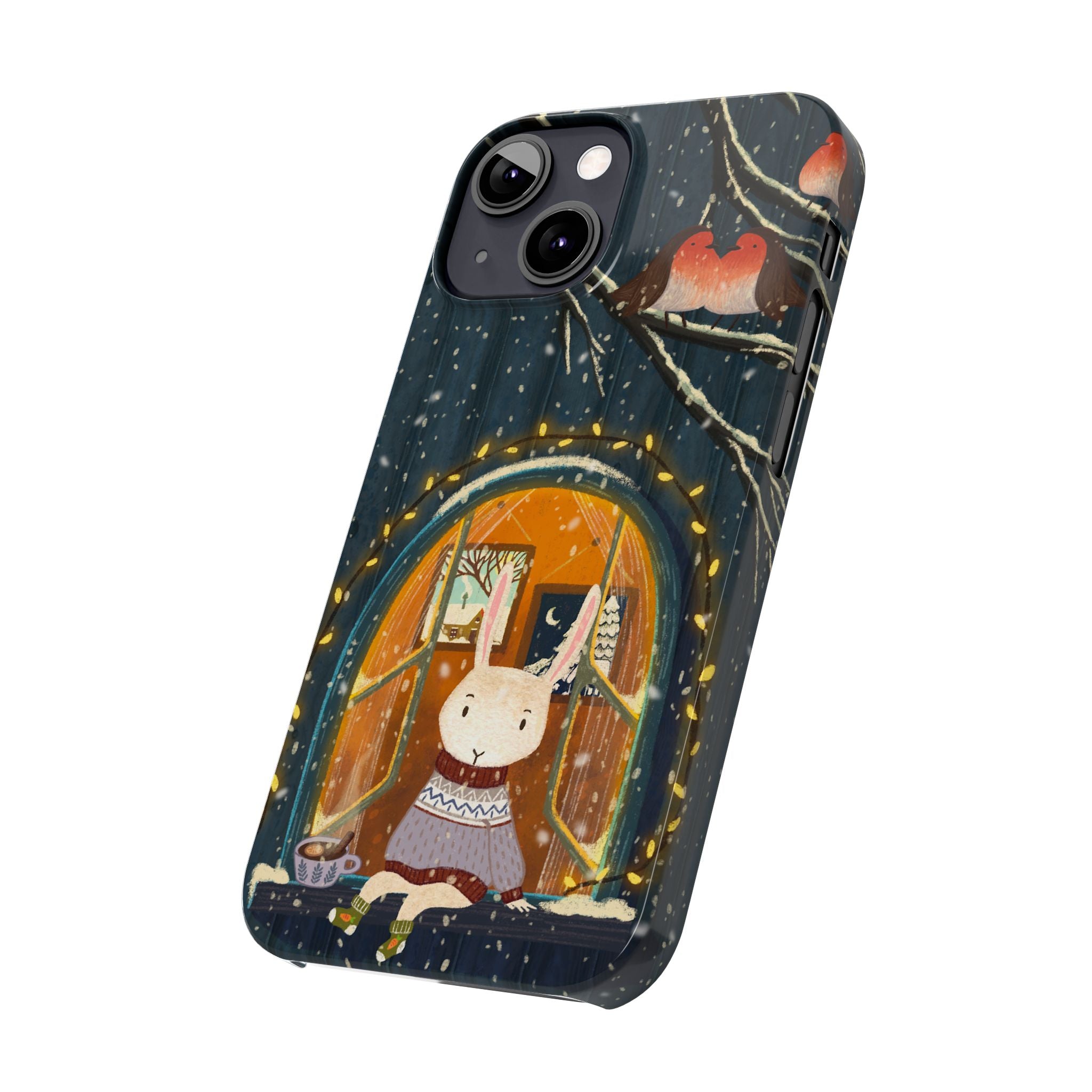 Cozy Animal Phone Case - Whimsical Rabbit Design, Cute Slim Case for Animal Lovers, Perfect Gift for Birthdays, Holidays