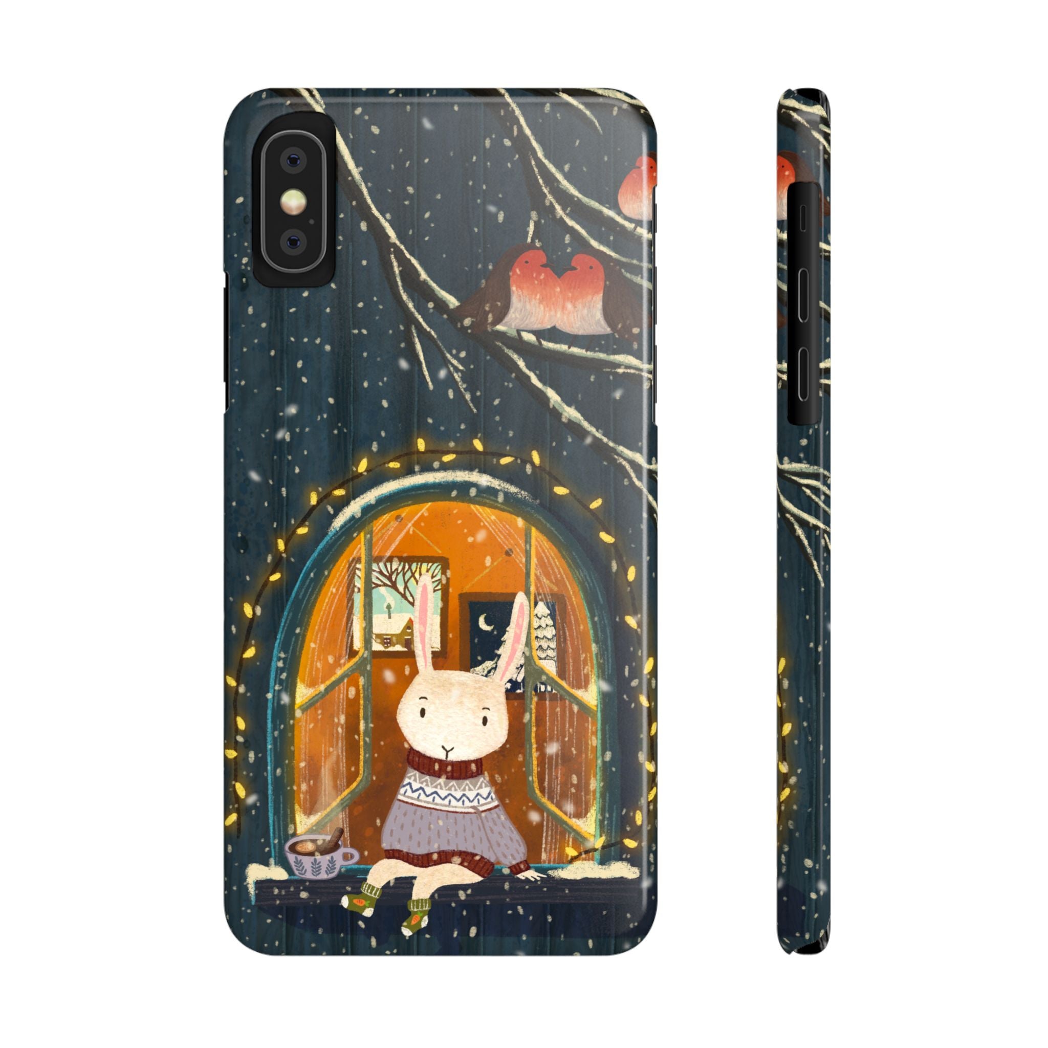 Cozy Animal Phone Case - Whimsical Rabbit Design, Cute Slim Case for Animal Lovers, Perfect Gift for Birthdays, Holidays