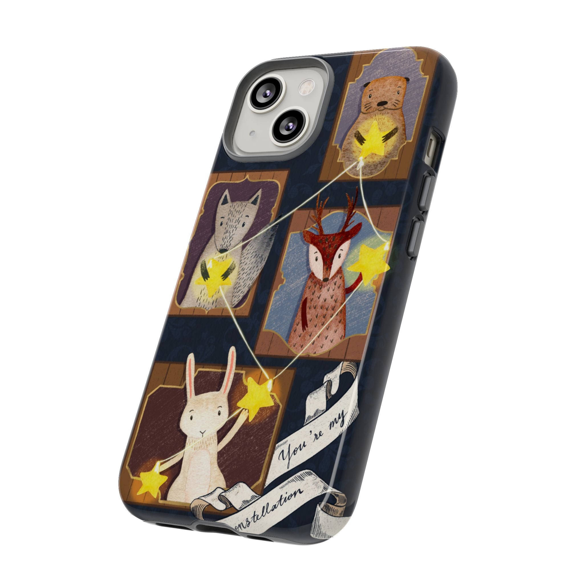 Tough Cases, Animals & Stars Design, Cute iPhone Gift, Nature Lover, Birthday, Animal Lover, iPhone 16 15 14 13 12 11 X XR 8