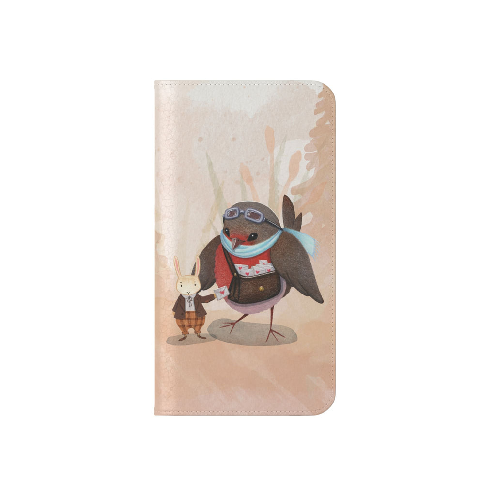 Whimsical Animal Flip Cases for Phones, Cute Woodland Creatures, Forest Friends Phone Cover, Animal Lover Gift, Phone Wallet