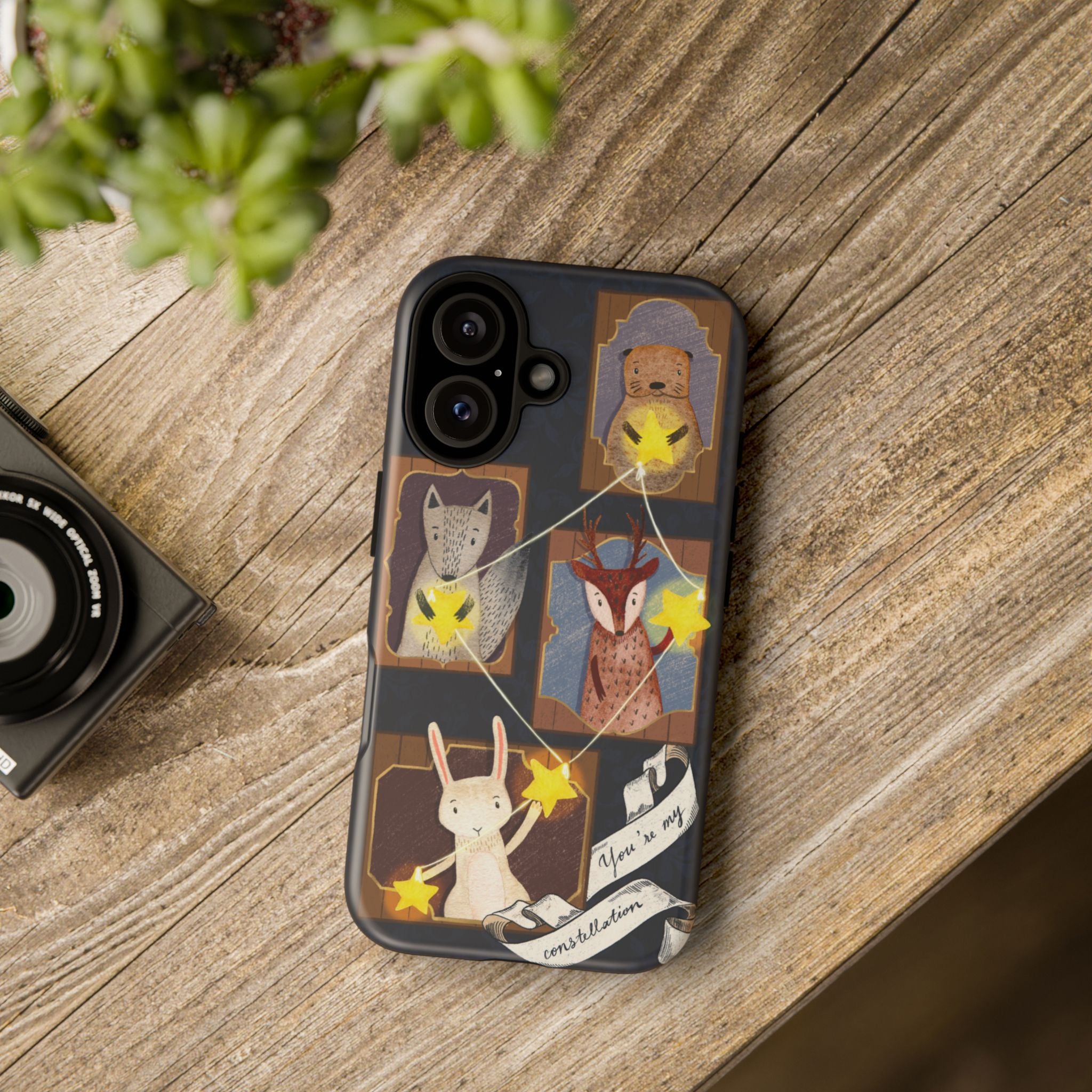 Tough Cases, Animals & Stars Design, Cute iPhone Gift, Nature Lover, Birthday, Animal Lover, iPhone 16 15 14 13 12 11 X XR 8