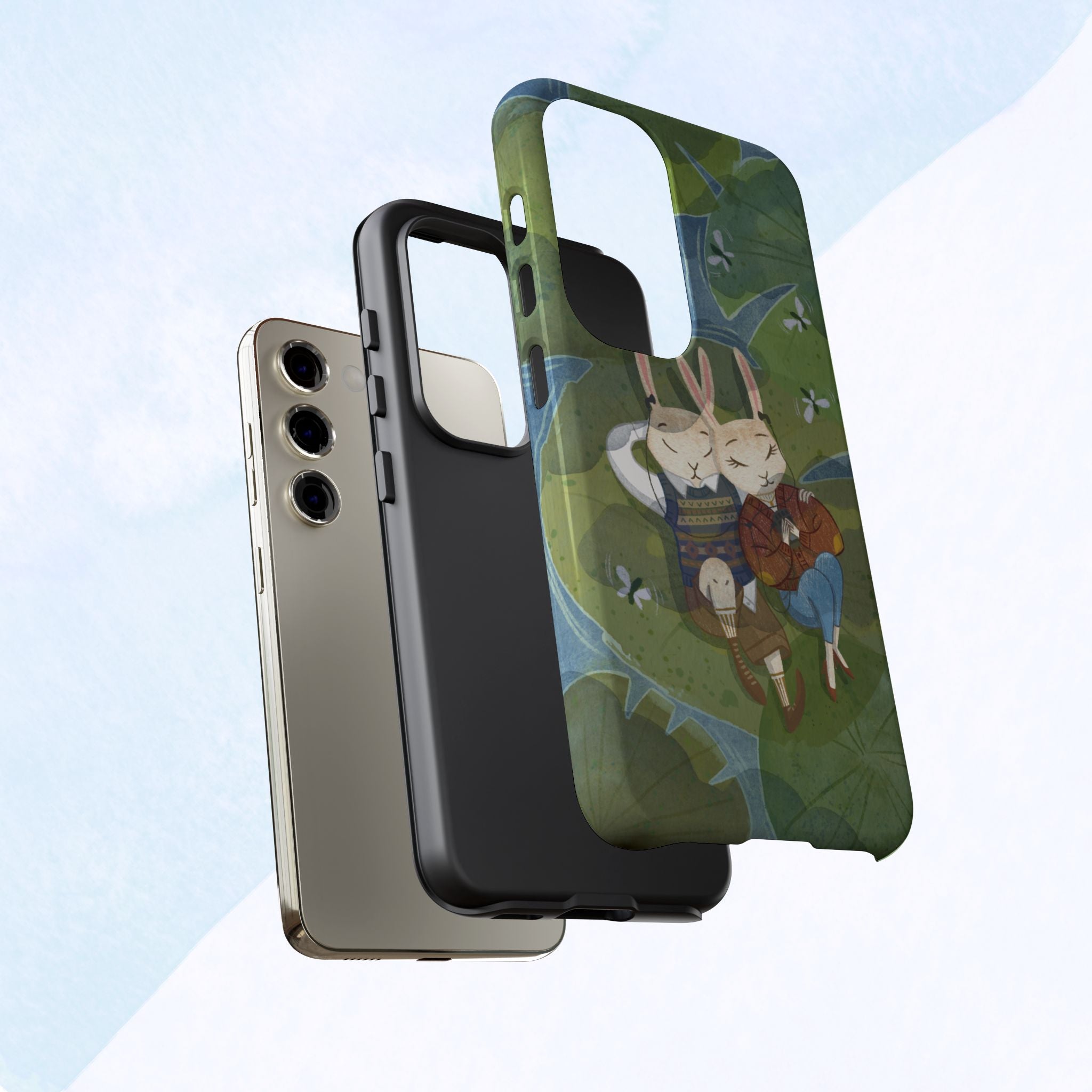 Cute Bunny Phone Case, Rabbit iPhone Cover, Nature Lovers Gift, Animal Lover Accessory, Eco-Friendly Case for Moms