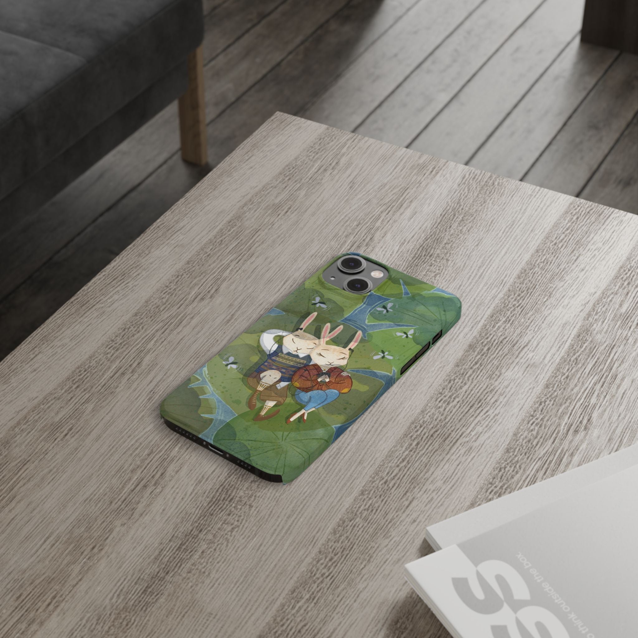 Whimsical Bunny Phone Cases for Animal Lovers and Nature Enthusiasts | Cute, Fun Design, Gifts for Friends, Birthday, Easter, Spring