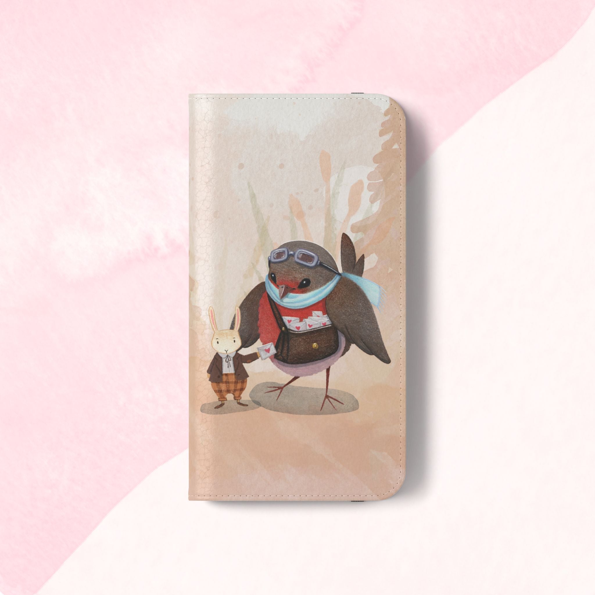 Whimsical Animal Flip Cases for Phones, Cute Woodland Creatures, Forest Friends Phone Cover, Animal Lover Gift, Phone Wallet