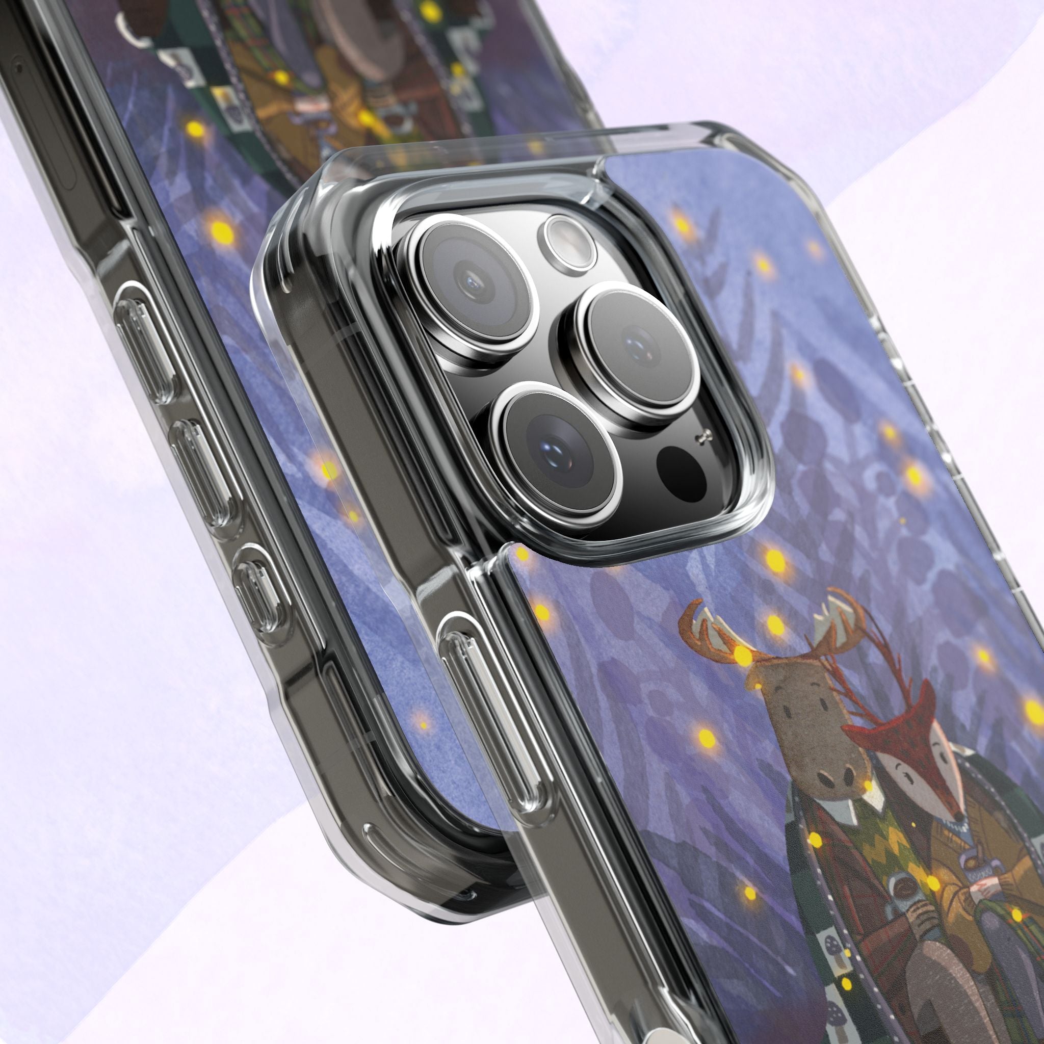 Cozy Animal Friends Phone Case - Magnetic Clear Impact Cases for Outdoorsy Animal Lovers, Perfect for Christmas, Gift Idea, Nature Vibes