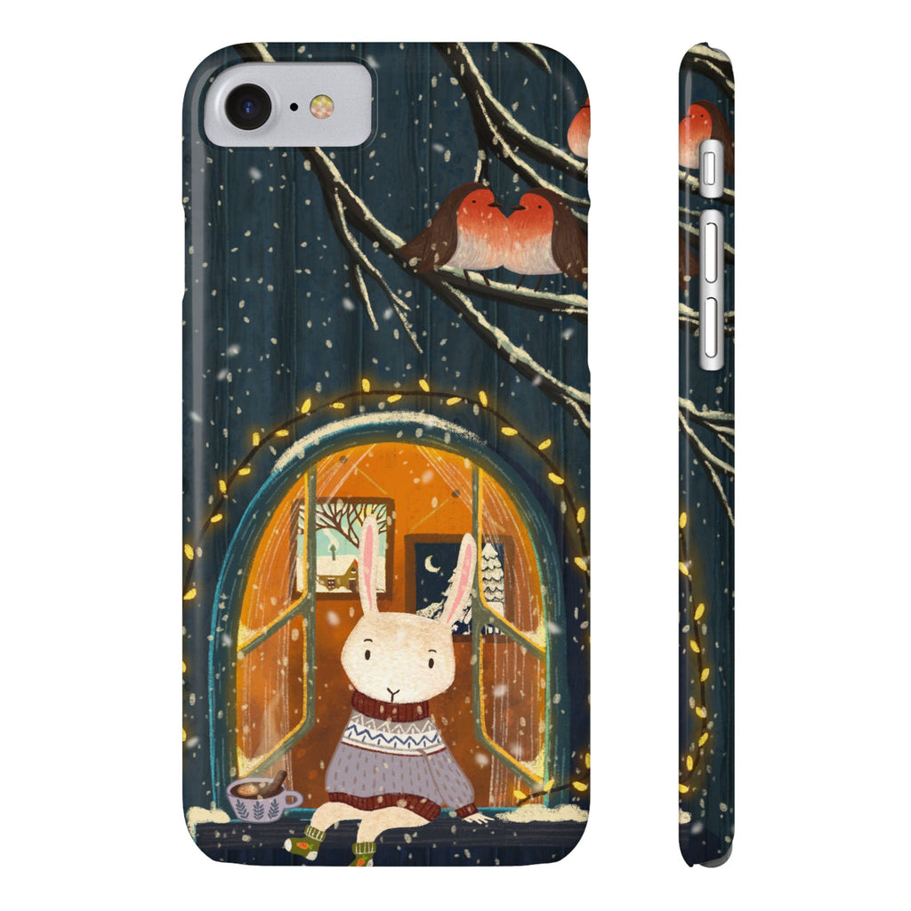 Cozy Animal Phone Case - Whimsical Rabbit Design, Cute Slim Case for Animal Lovers, Perfect Gift for Birthdays, Holidays