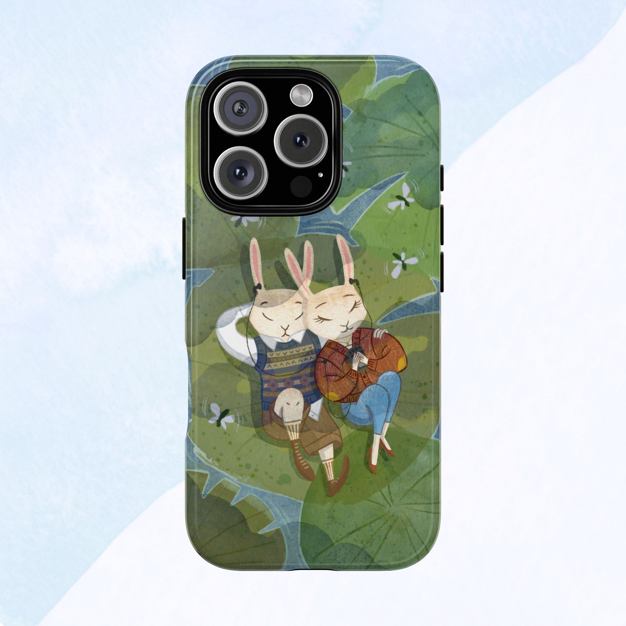 Cute Bunny Phone Case, Rabbit iPhone Cover, Nature Lovers Gift, Animal Lover Accessory, Eco-Friendly Case for Moms
