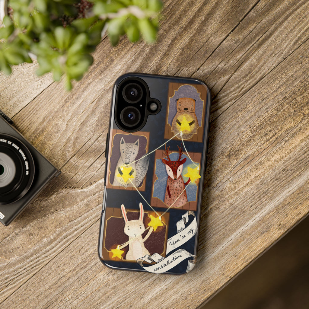 Tough Cases, Animals & Stars Design, Cute iPhone Gift, Nature Lover, Birthday, Animal Lover, iPhone 16 15 14 13 12 11 X XR 8