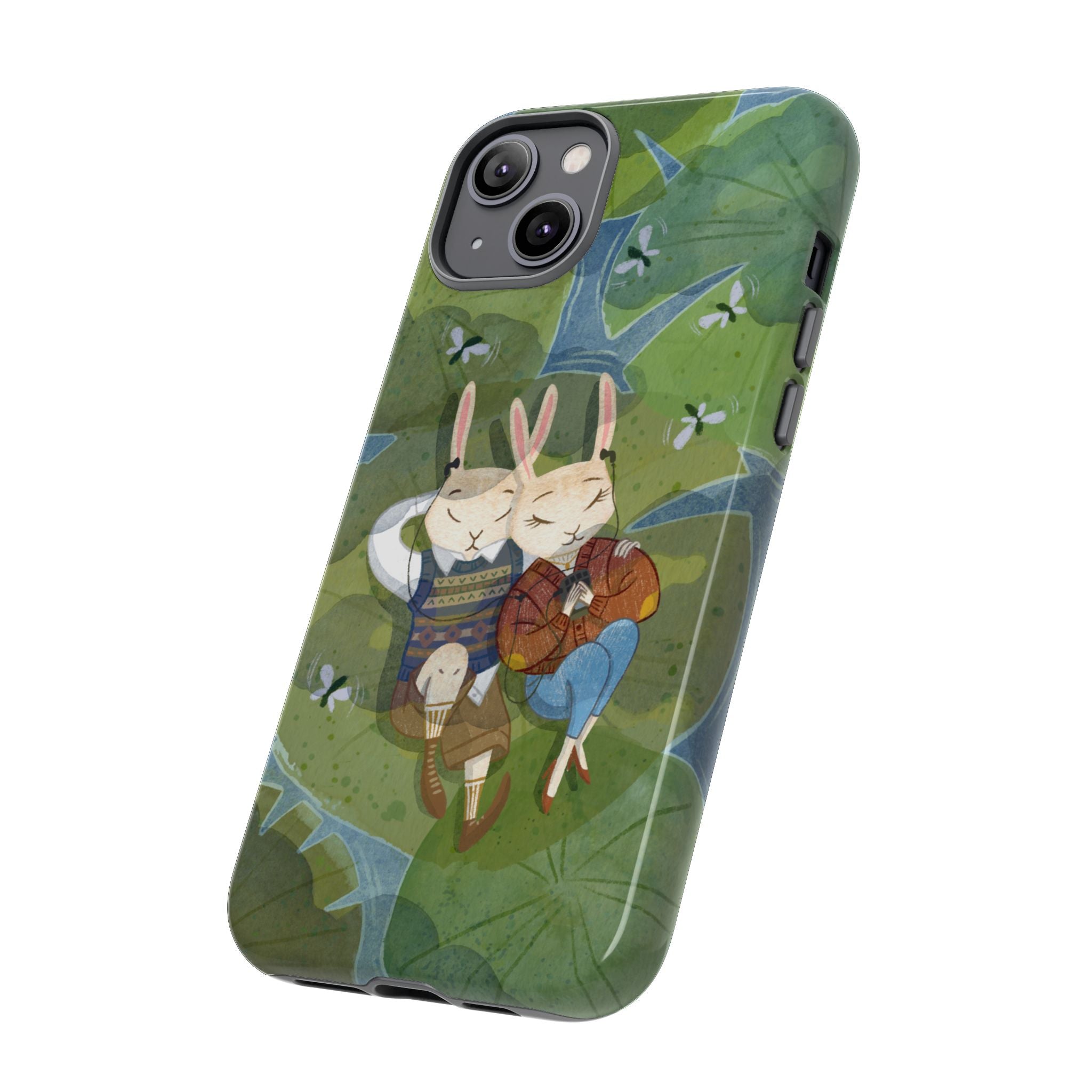Cute Bunny Phone Case, Rabbit iPhone Cover, Nature Lovers Gift, Animal Lover Accessory, Eco-Friendly Case for Moms