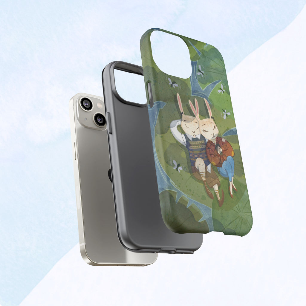 Cute Bunny Phone Case, Rabbit iPhone Cover, Nature Lovers Gift, Animal Lover Accessory, Eco-Friendly Case for Moms