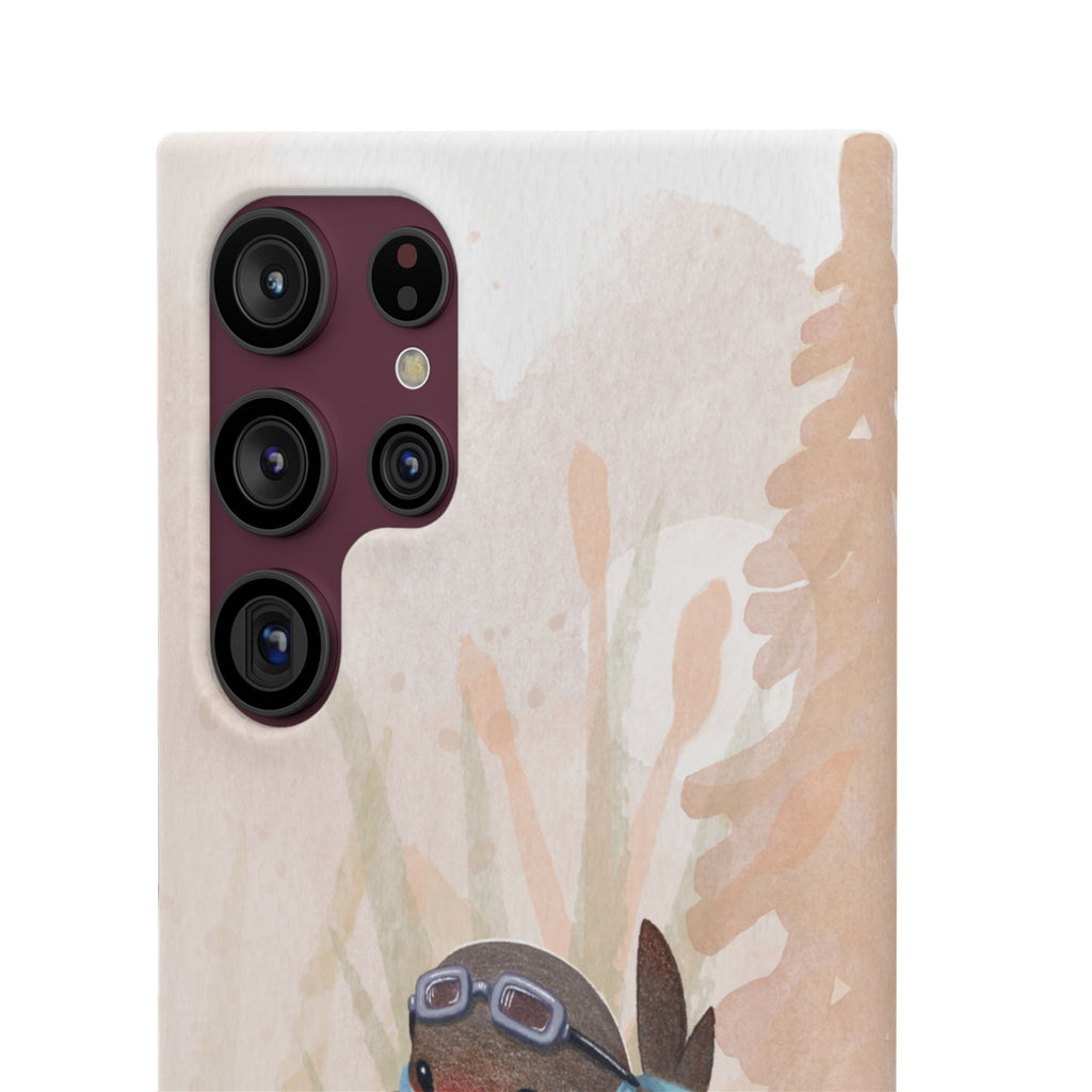 Whimsical Animal Snap Cases, Cute Phone Case, Handmade Bird and Bunny Design, Gift for Animal Lovers, Unique Smartphone Cover