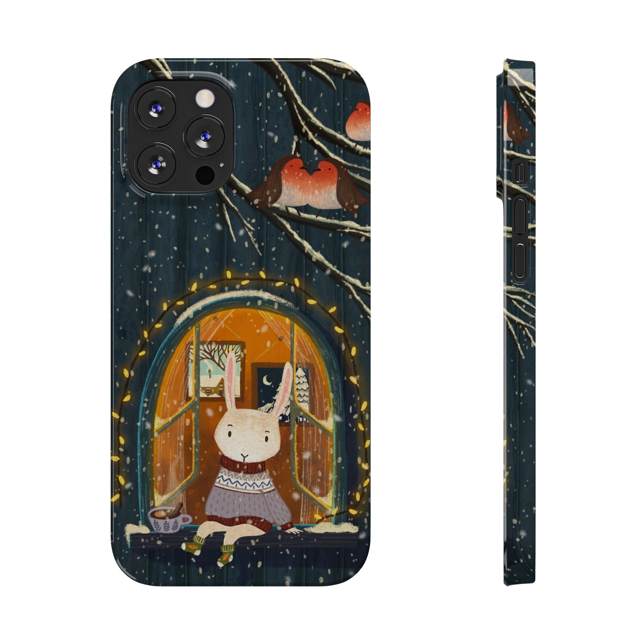 Cozy Animal Phone Case - Whimsical Rabbit Design, Cute Slim Case for Animal Lovers, Perfect Gift for Birthdays, Holidays