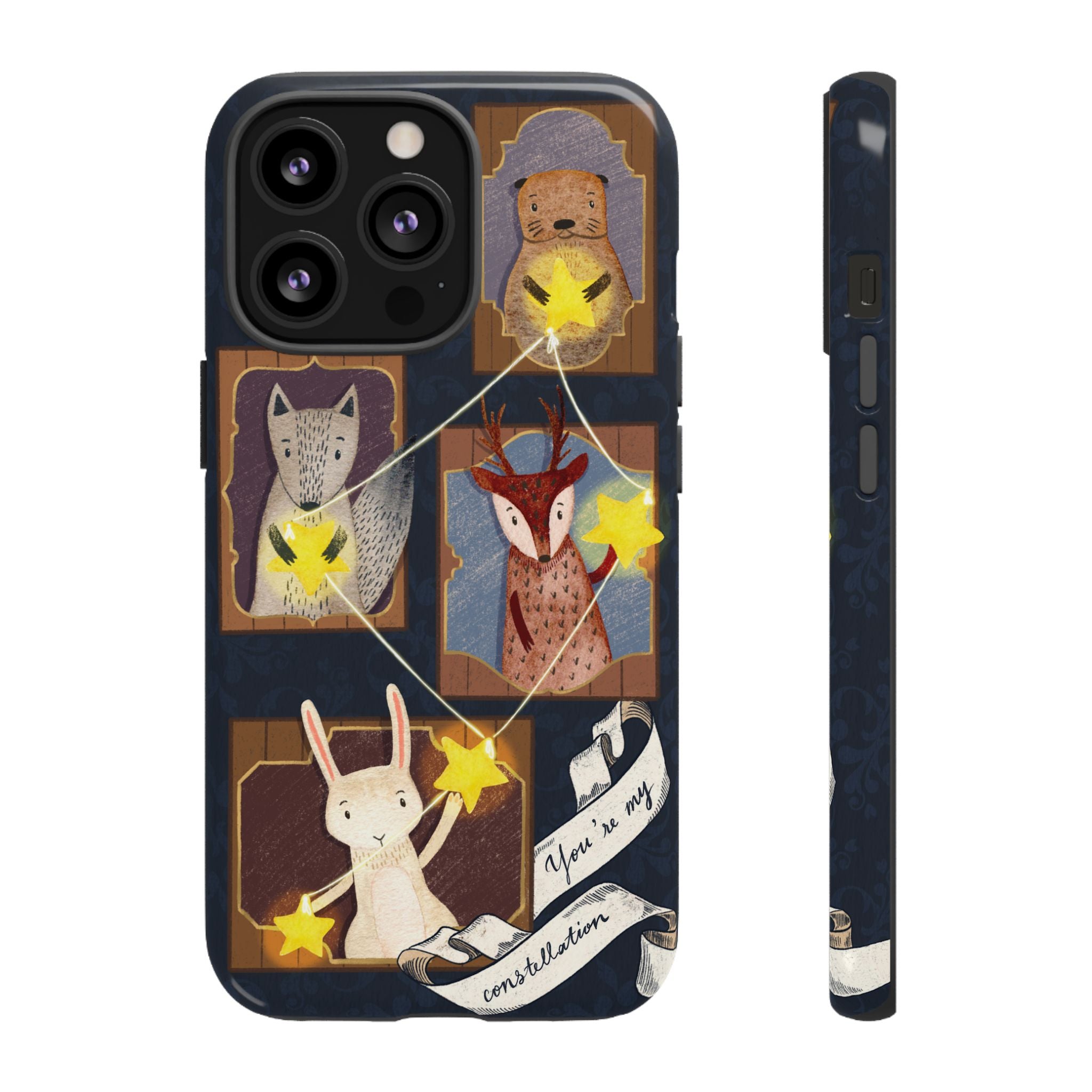 Tough Cases, Animals & Stars Design, Cute iPhone Gift, Nature Lover, Birthday, Animal Lover, iPhone 16 15 14 13 12 11 X XR 8