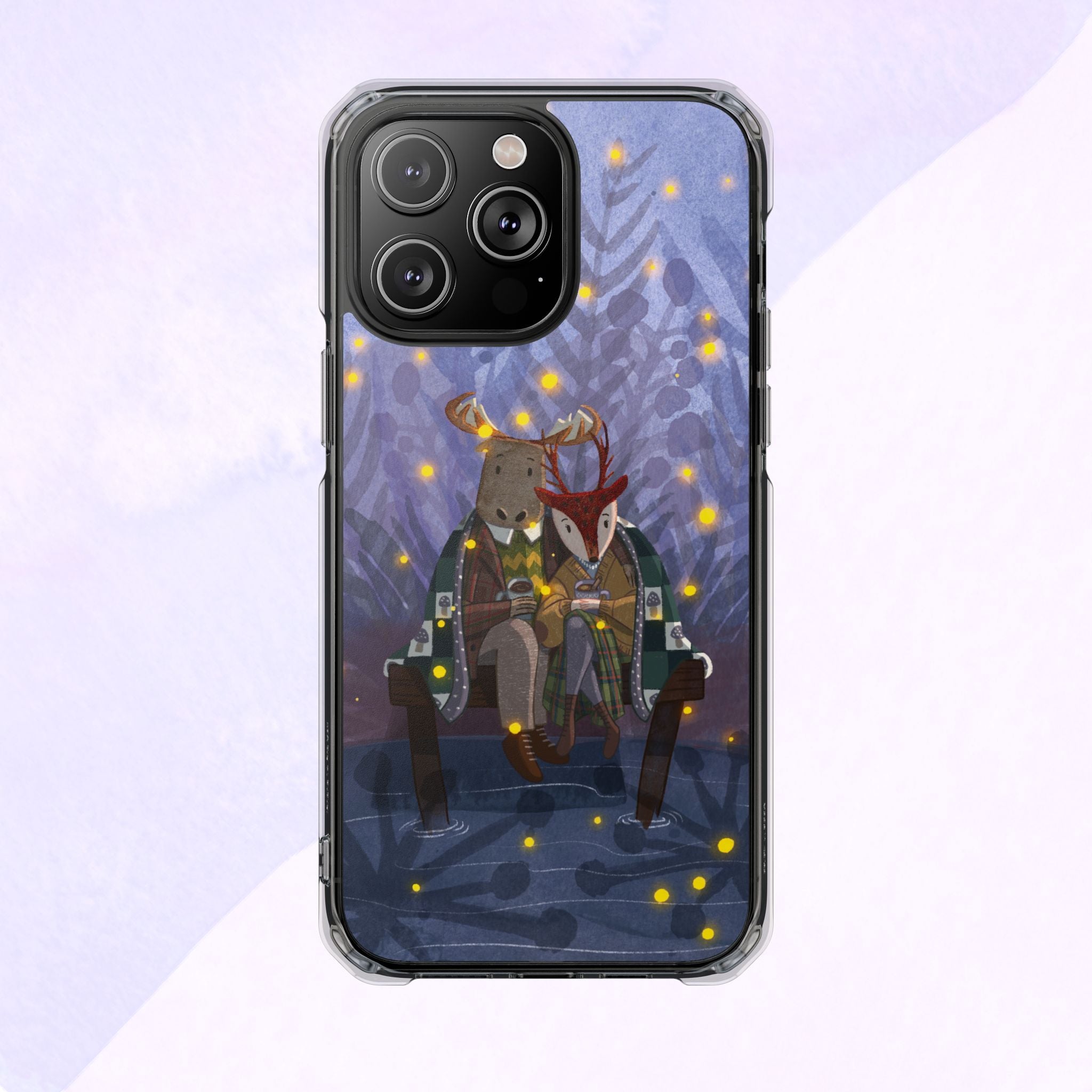 Cozy Animal Friends Phone Case - Magnetic Clear Impact Cases for Outdoorsy Animal Lovers, Perfect for Christmas, Gift Idea, Nature Vibes