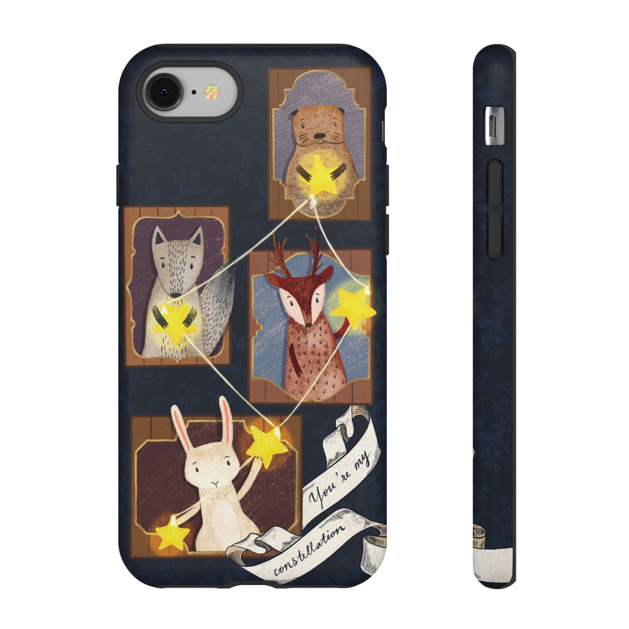 Tough Cases, Animals & Stars Design, Cute iPhone Gift, Nature Lover, Birthday, Animal Lover, iPhone 16 15 14 13 12 11 X XR 8