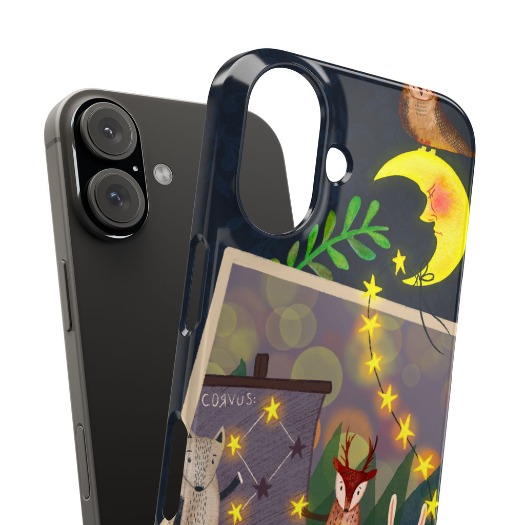 Constellation Friends iPhone Case, Starlit Woodland Photo Cover, Cute Gift for Birthday, Kawaii Design, iPhone 7 8 X XR XS 11 12 13 14 15 16