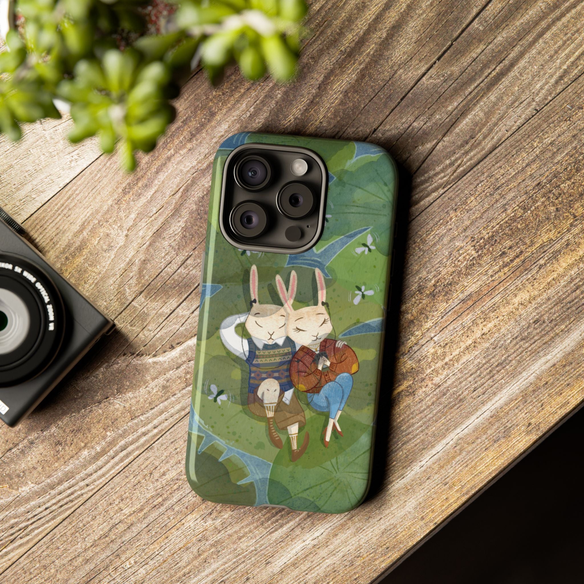 Cute Bunny Phone Case, Rabbit iPhone Cover, Nature Lovers Gift, Animal Lover Accessory, Eco-Friendly Case for Moms