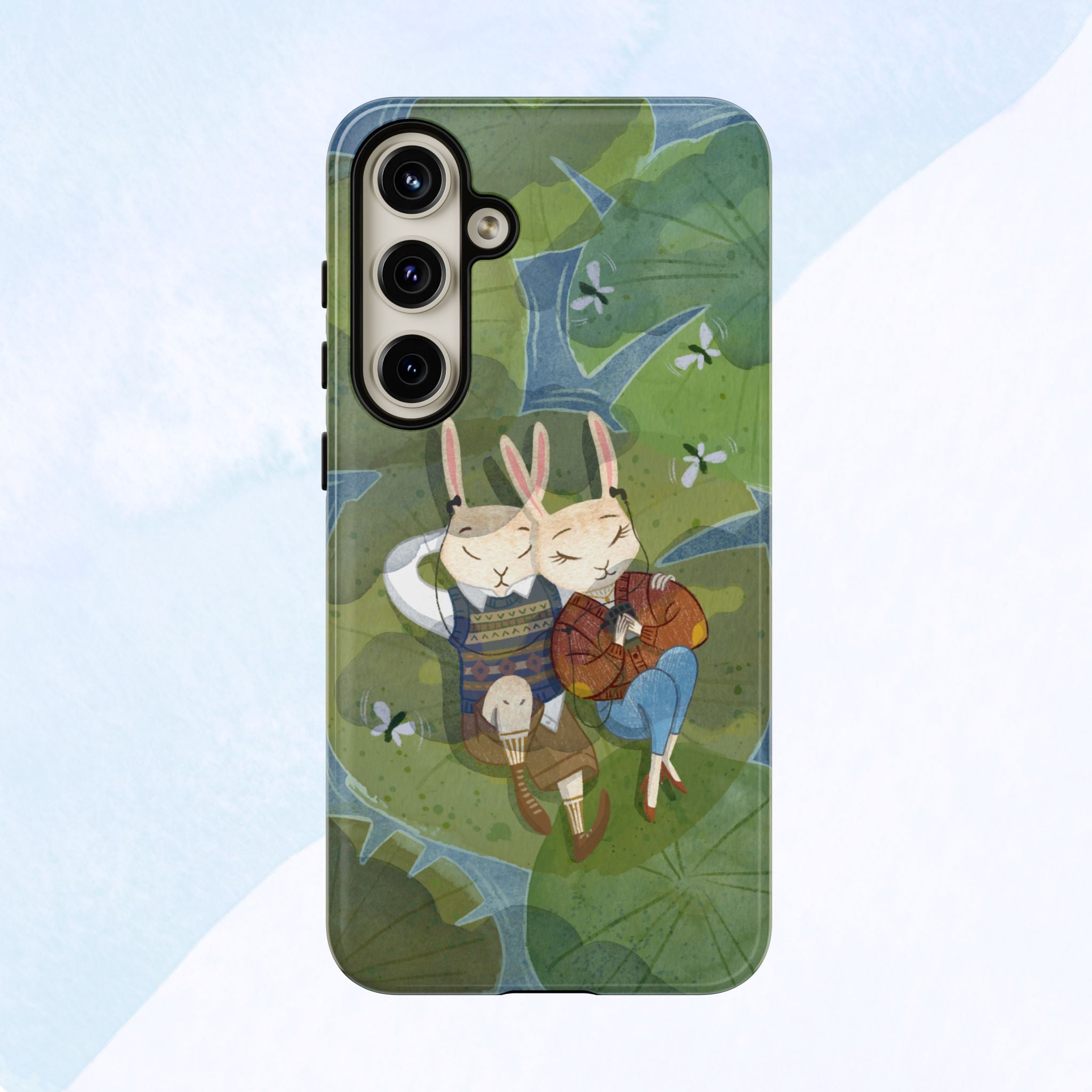 Cute Bunny Phone Case, Rabbit iPhone Cover, Nature Lovers Gift, Animal Lover Accessory, Eco-Friendly Case for Moms