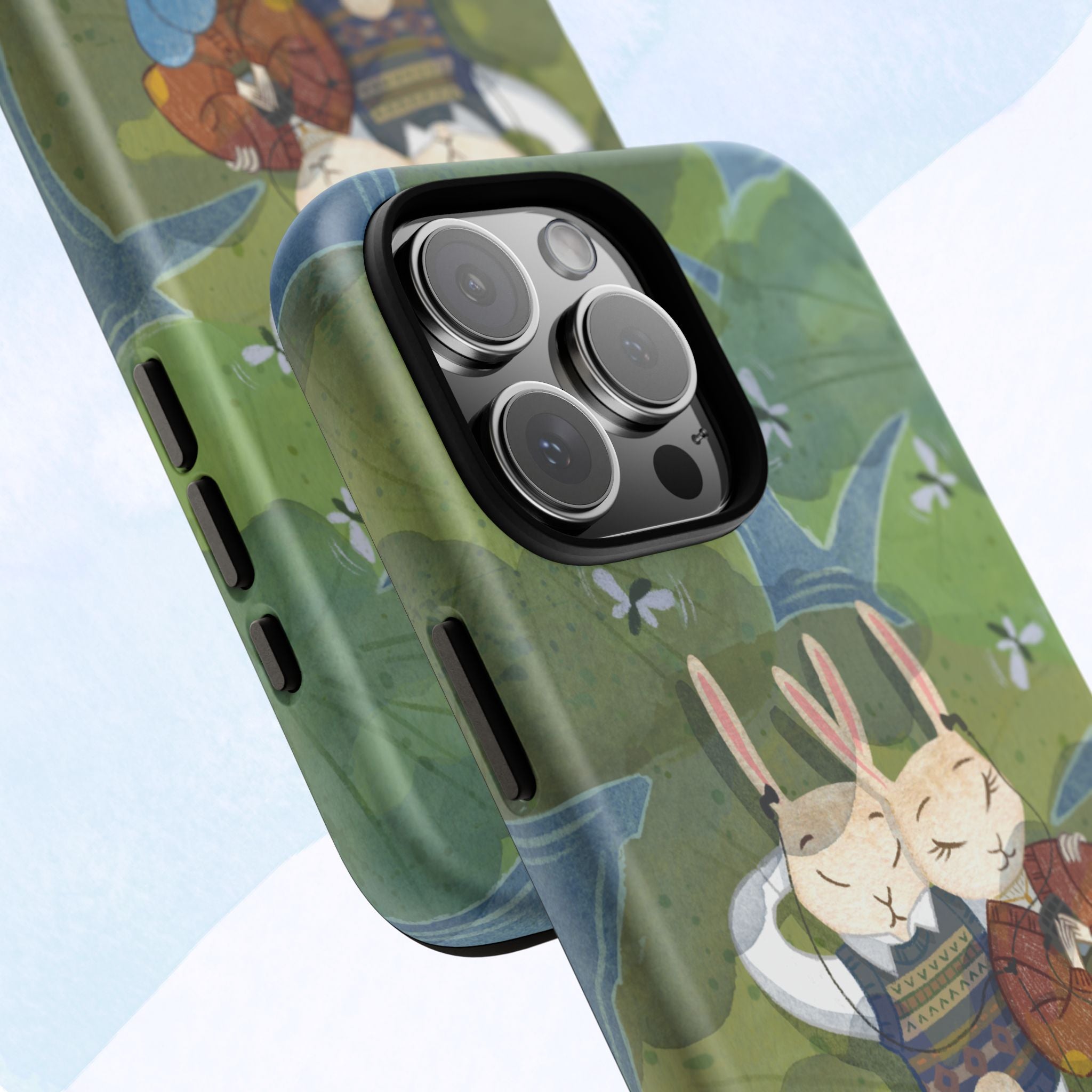Cute Bunny Phone Case, Rabbit iPhone Cover, Nature Lovers Gift, Animal Lover Accessory, Eco-Friendly Case for Moms