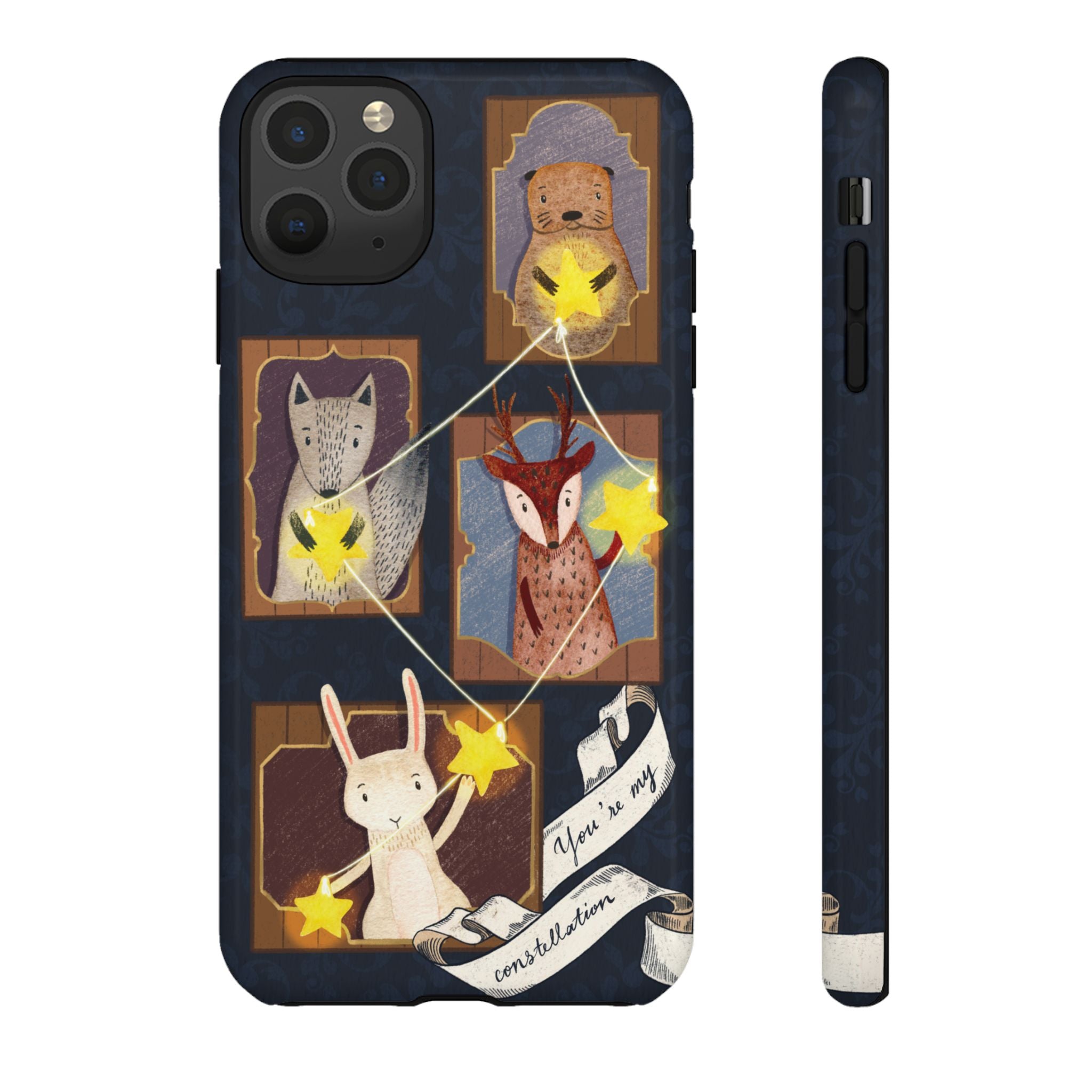 Tough Cases, Animals & Stars Design, Cute iPhone Gift, Nature Lover, Birthday, Animal Lover, iPhone 16 15 14 13 12 11 X XR 8
