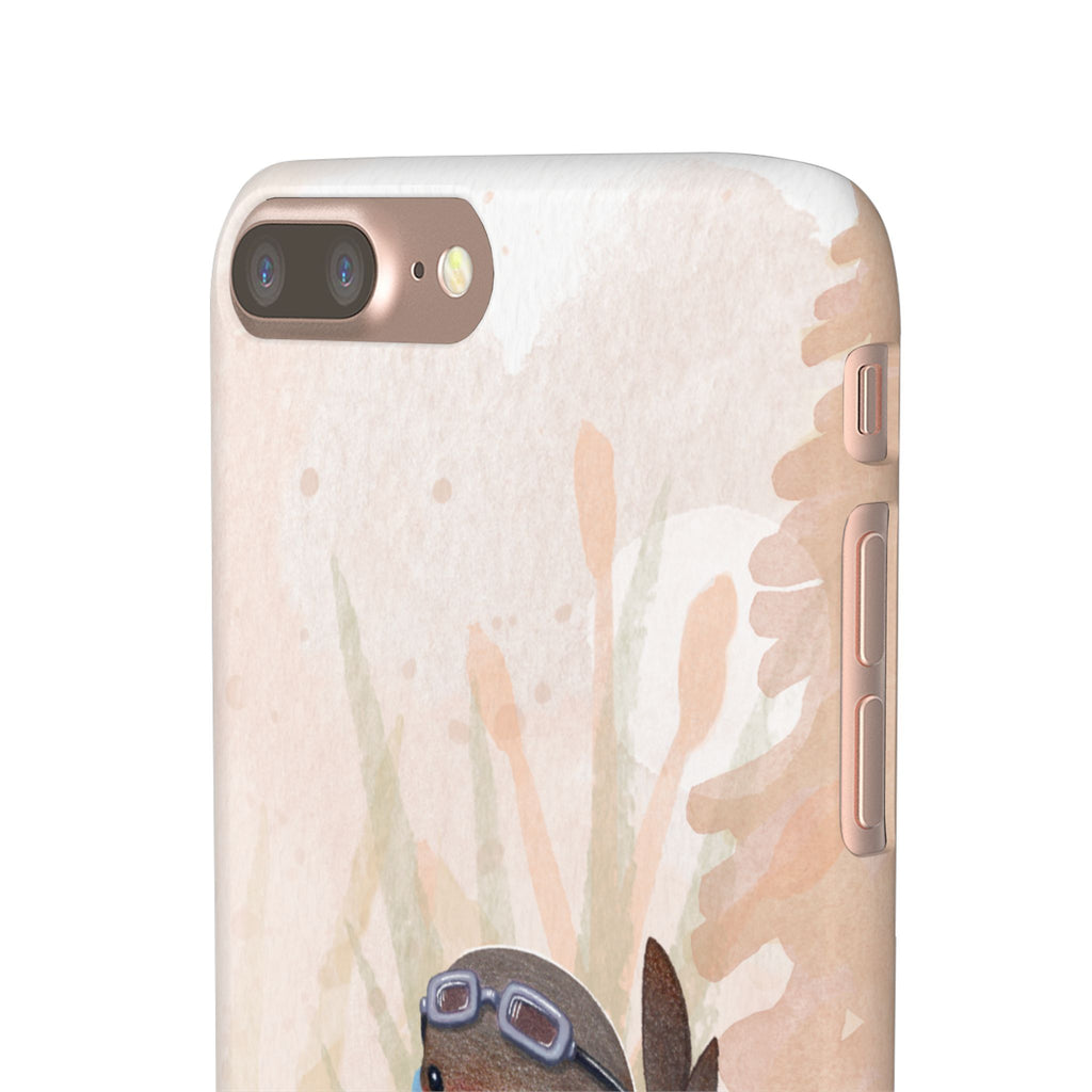 Whimsical Animal Snap Cases, Cute Phone Case, Handmade Bird and Bunny Design, Gift for Animal Lovers, Unique Smartphone Cover