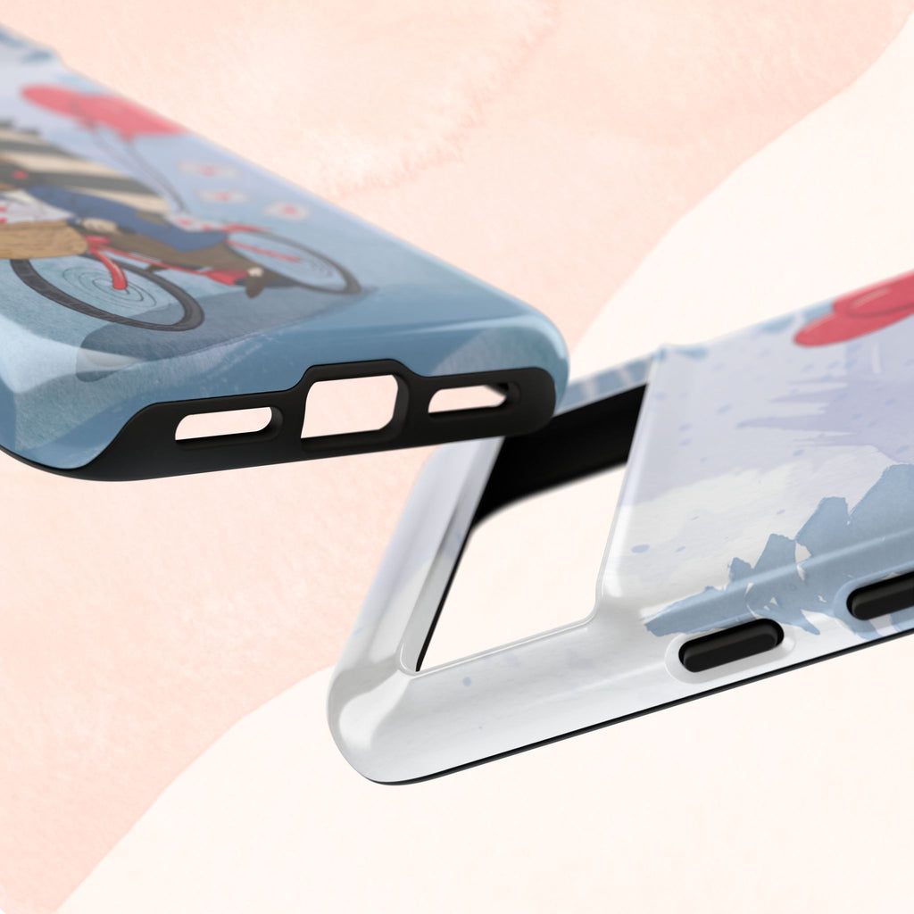 Cute Raccoon Phone Case, Tough Case for Animal Lovers, Valentine's Day Gift, Whimsical Phone Accessory, Gifts for Kids