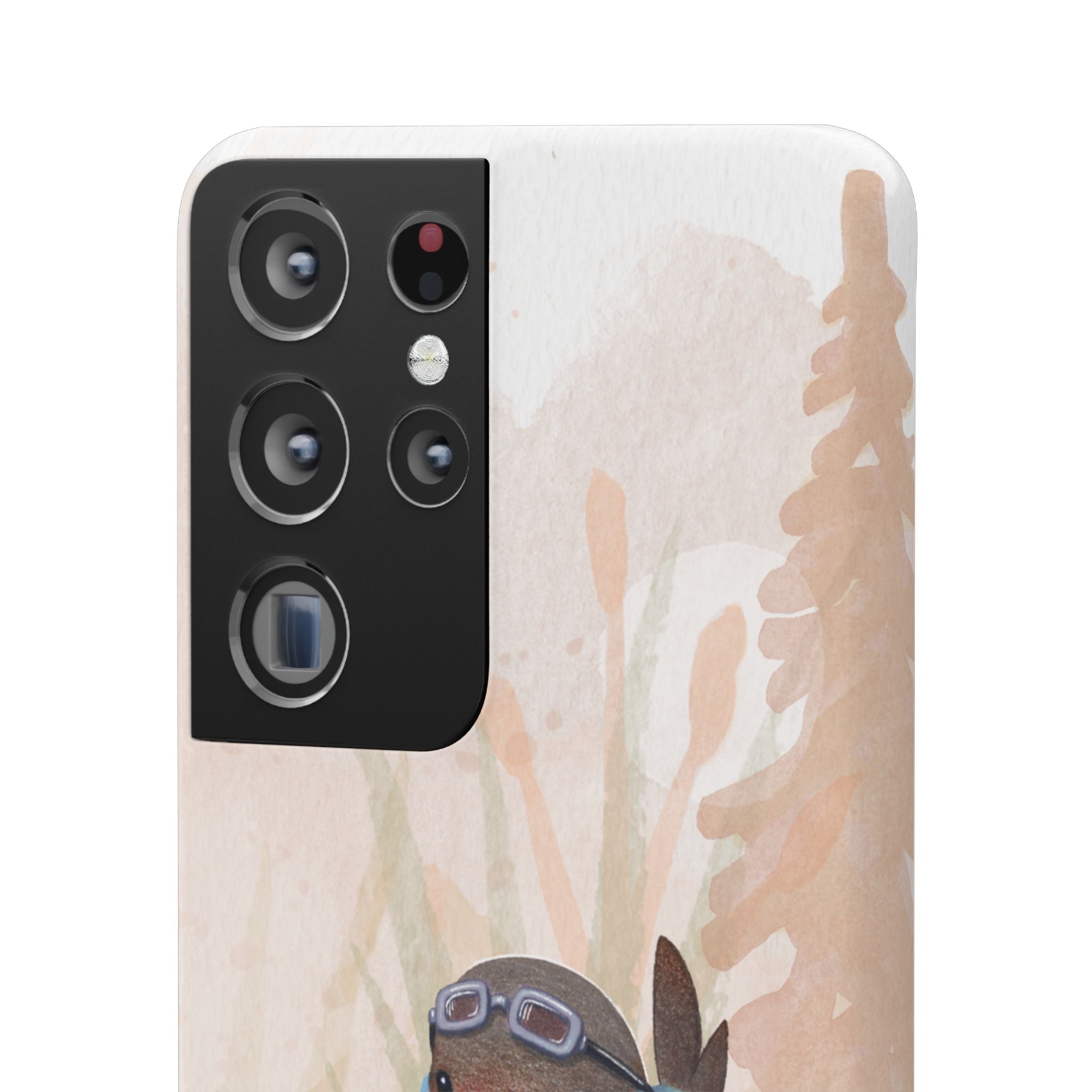 Whimsical Animal Snap Cases, Cute Phone Case, Handmade Bird and Bunny Design, Gift for Animal Lovers, Unique Smartphone Cover