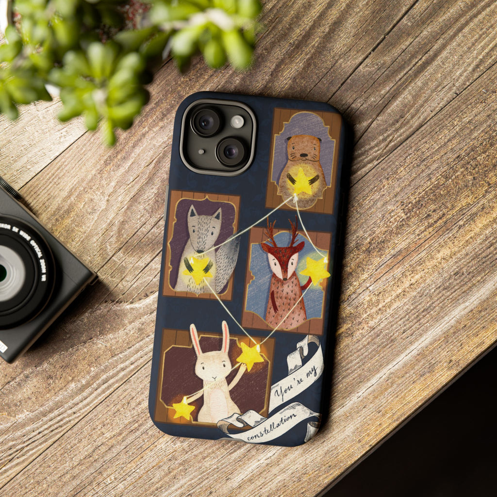 Tough Cases, Animals & Stars Design, Cute iPhone Gift, Nature Lover, Birthday, Animal Lover, iPhone 16 15 14 13 12 11 X XR 8