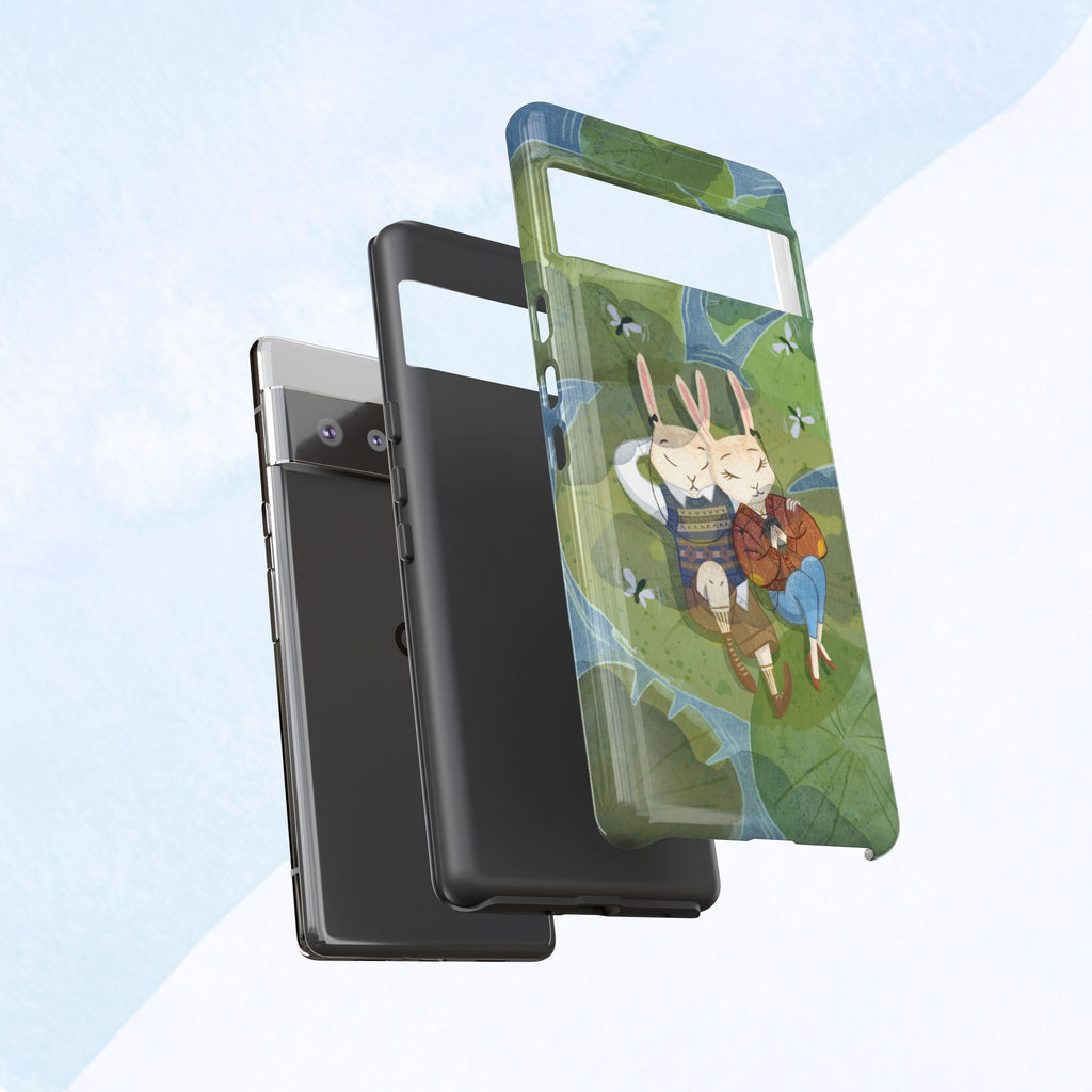 Cute Bunny Phone Case, Rabbit iPhone Cover, Nature Lovers Gift, Animal Lover Accessory, Eco-Friendly Case for Moms