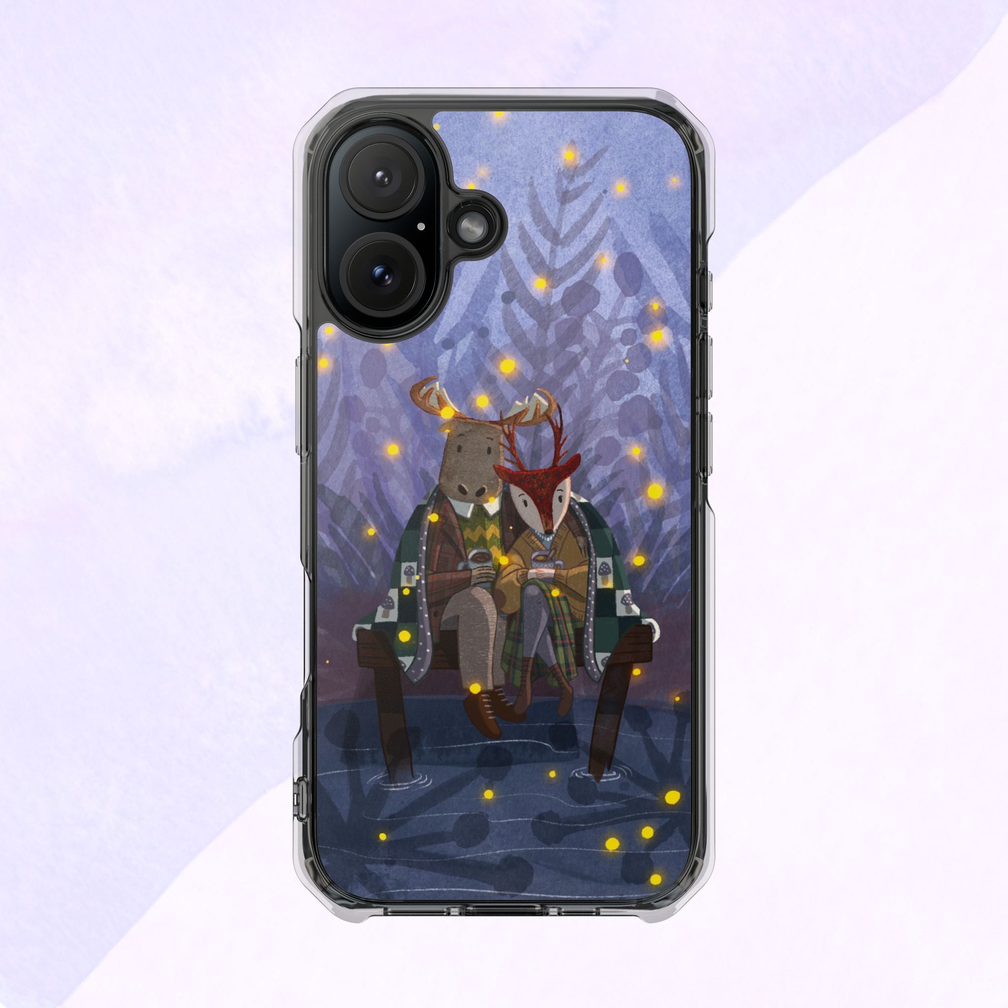 Cozy Animal Friends Phone Case - Magnetic Clear Impact Cases for Outdoorsy Animal Lovers, Perfect for Christmas, Gift Idea, Nature Vibes