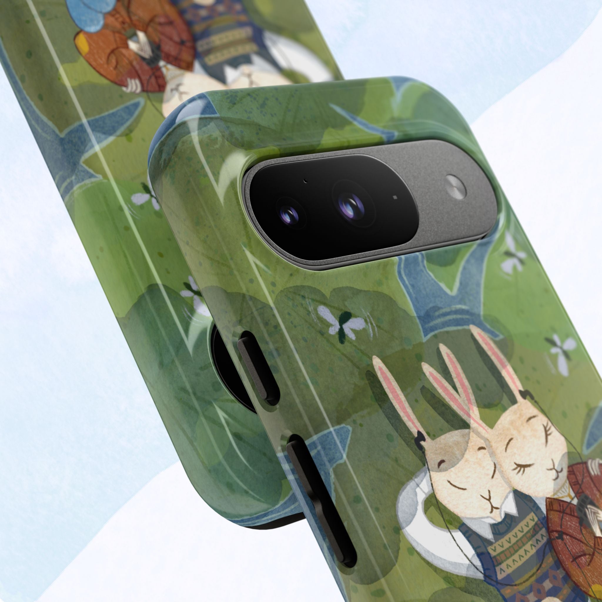 Cute Bunny Phone Case, Rabbit iPhone Cover, Nature Lovers Gift, Animal Lover Accessory, Eco-Friendly Case for Moms