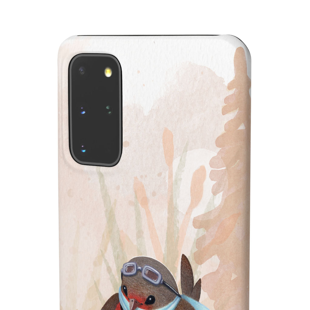 Whimsical Animal Snap Cases, Cute Phone Case, Handmade Bird and Bunny Design, Gift for Animal Lovers, Unique Smartphone Cover