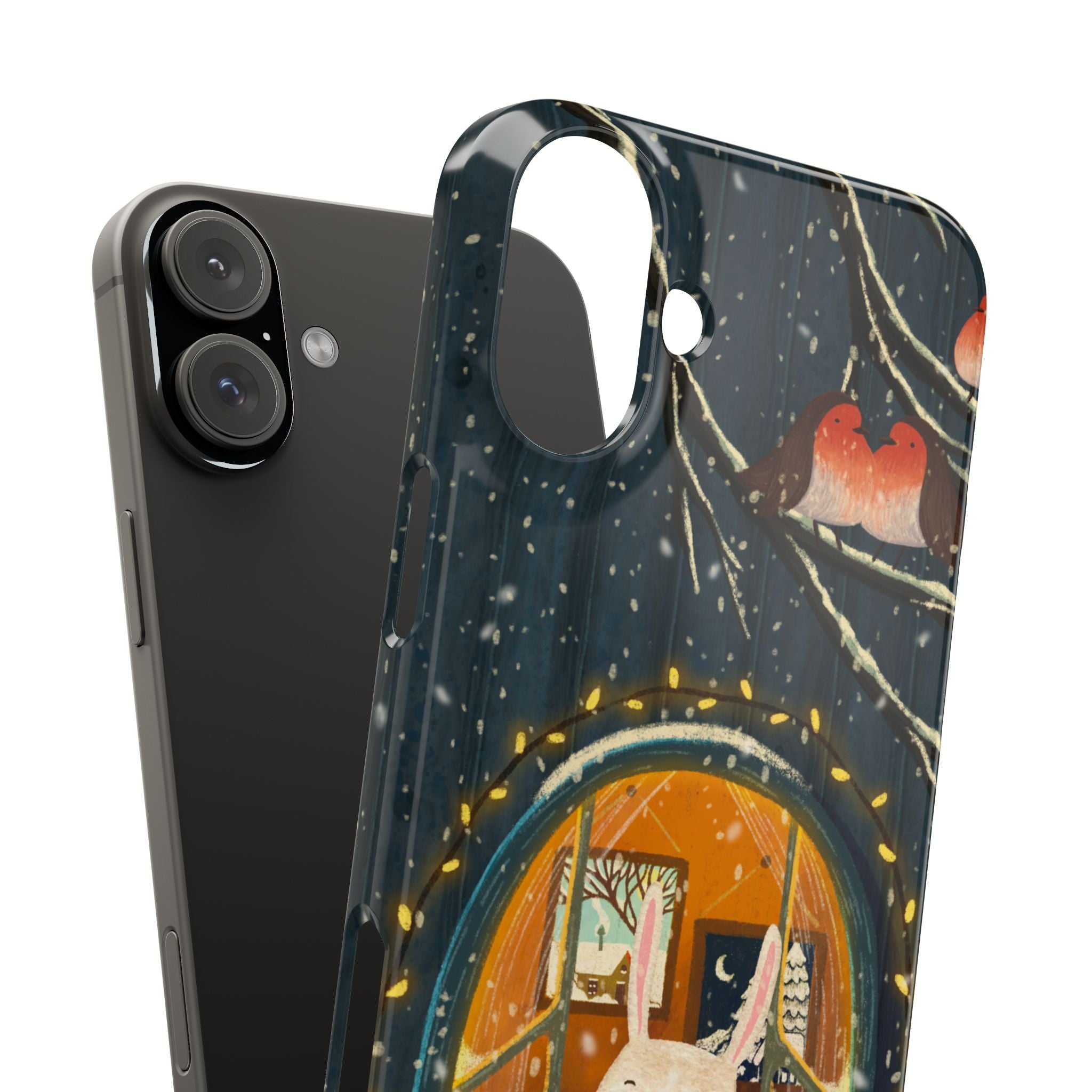Cozy Animal Phone Case - Whimsical Rabbit Design, Cute Slim Case for Animal Lovers, Perfect Gift for Birthdays, Holidays