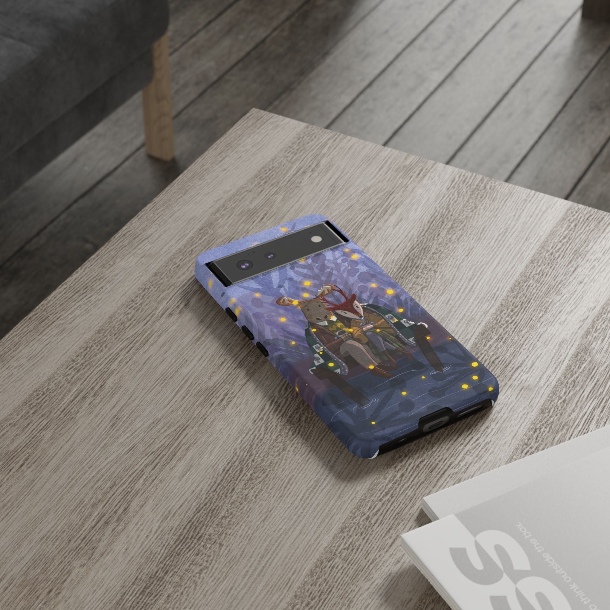 Cozy Couple Phone Case, Cute Animal Lovers Gift, Nature Aesthetic, Perfect for Holidays, Personalized Phone Accessories, Gift for Her