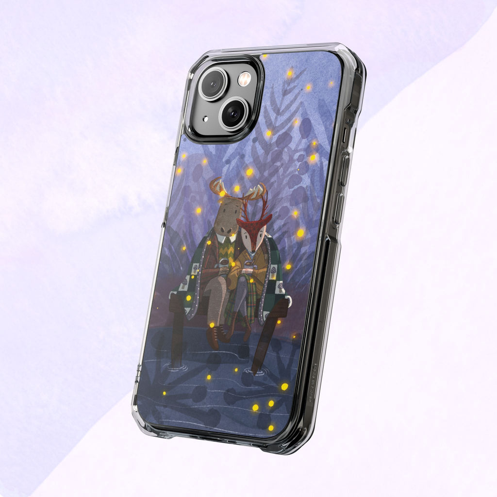 Cozy Animal Friends Phone Case - Magnetic Clear Impact Cases for Outdoorsy Animal Lovers, Perfect for Christmas, Gift Idea, Nature Vibes