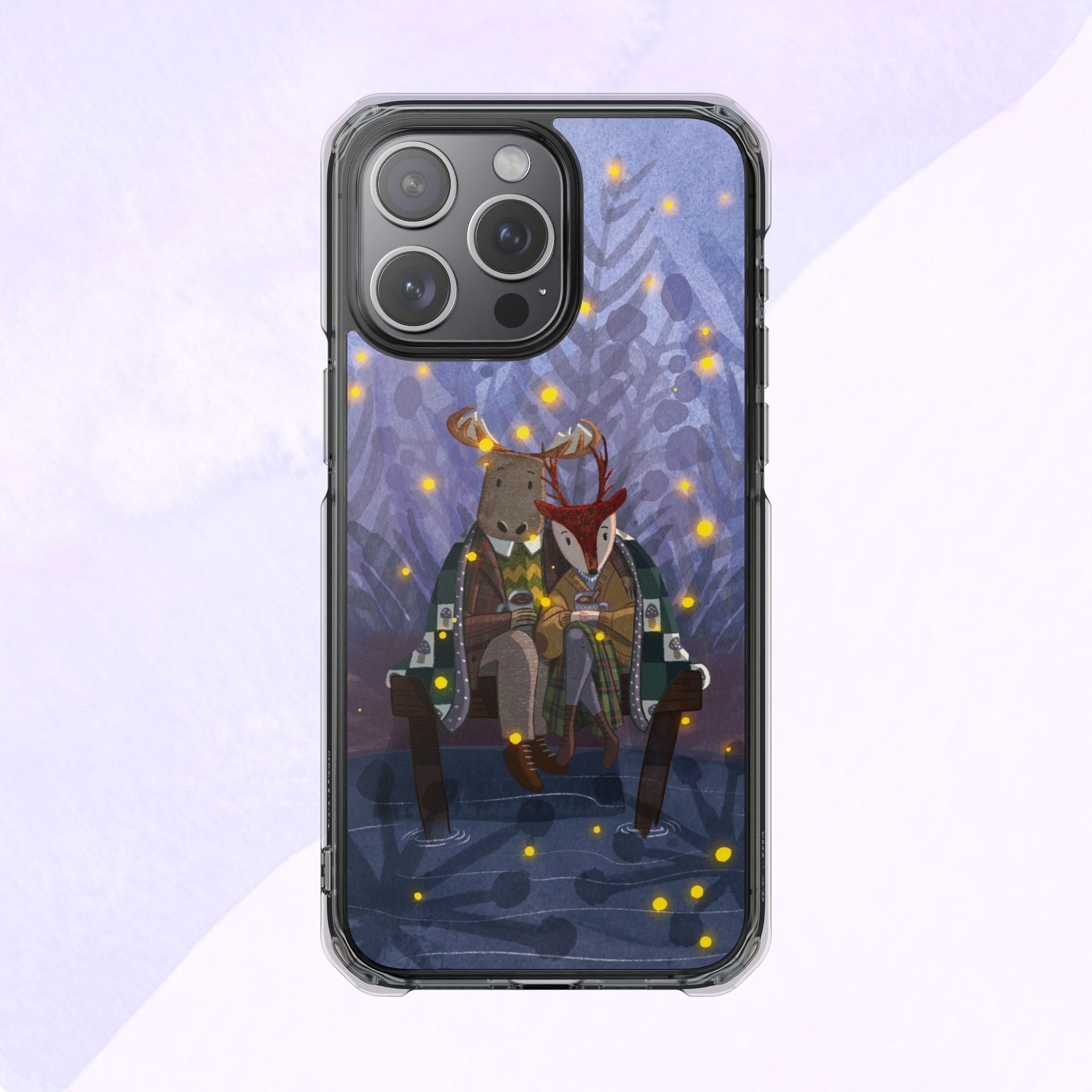 Cozy Animal Friends Phone Case - Magnetic Clear Impact Cases for Outdoorsy Animal Lovers, Perfect for Christmas, Gift Idea, Nature Vibes