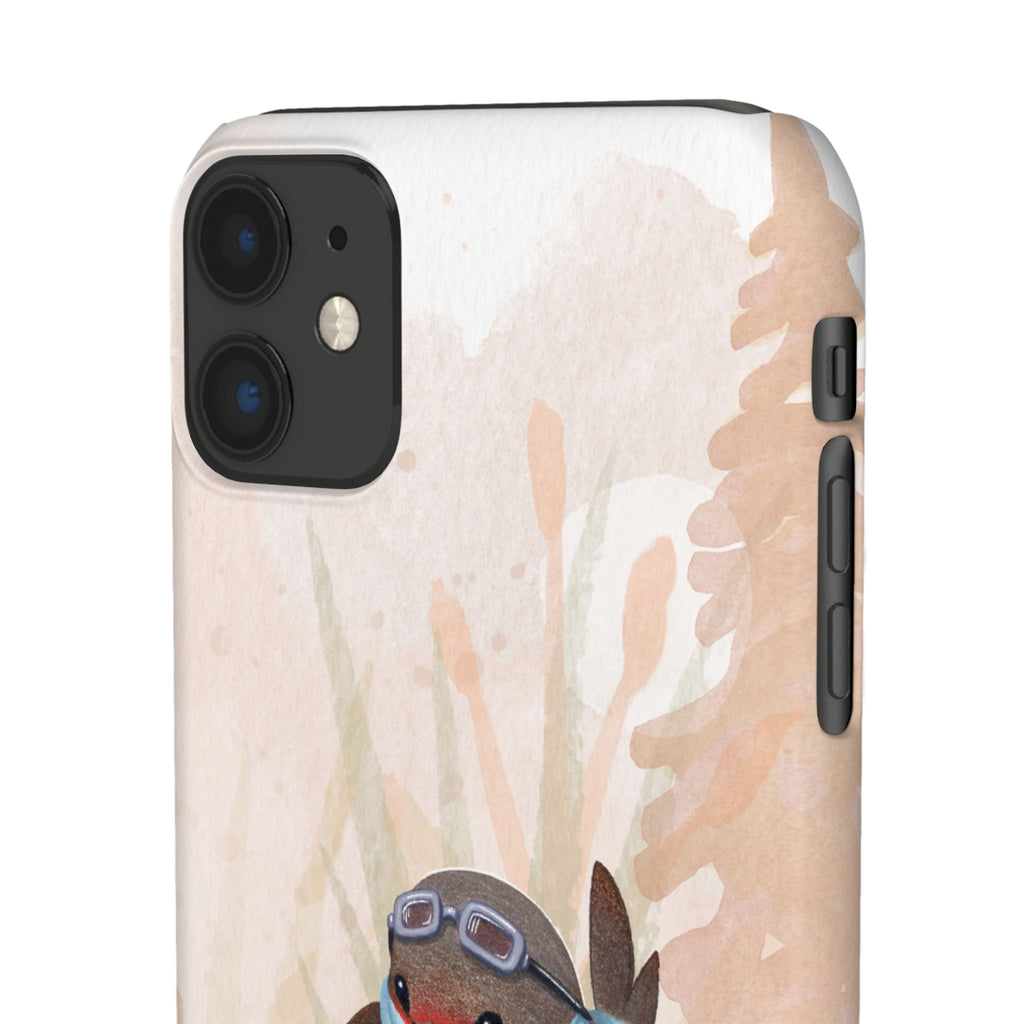Whimsical Animal Snap Cases, Cute Phone Case, Handmade Bird and Bunny Design, Gift for Animal Lovers, Unique Smartphone Cover