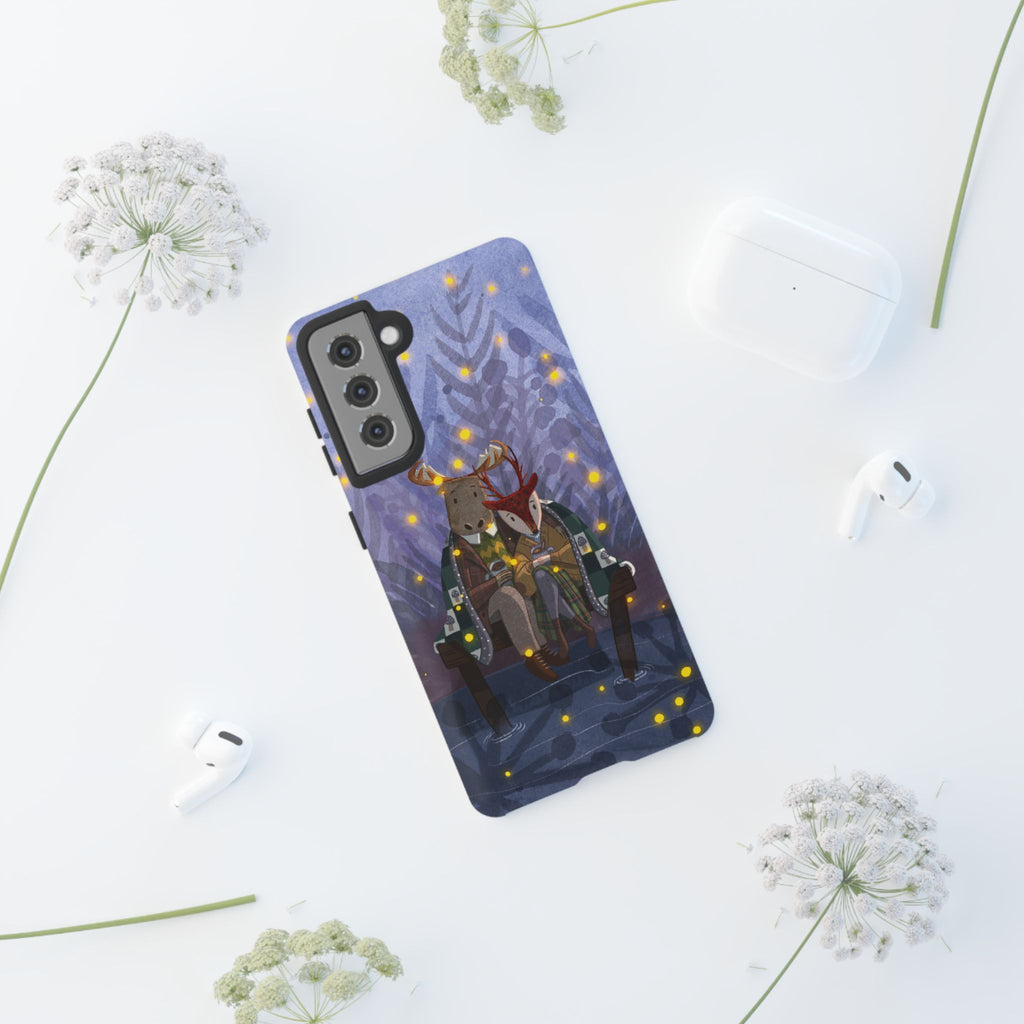 Cozy Couple Phone Case, Cute Animal Lovers Gift, Nature Aesthetic, Perfect for Holidays, Personalized Phone Accessories, Gift for Her