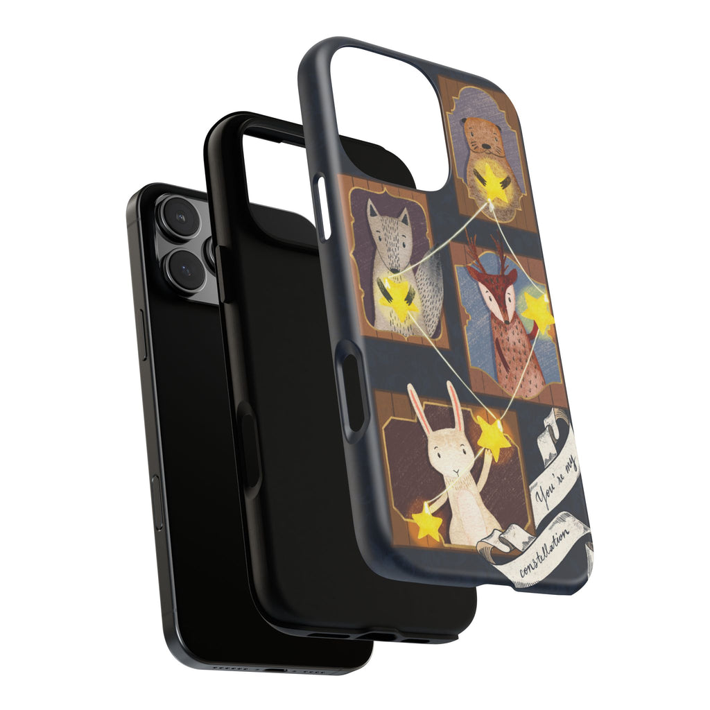 Tough Cases, Animals & Stars Design, Cute iPhone Gift, Nature Lover, Birthday, Animal Lover, iPhone 16 15 14 13 12 11 X XR 8