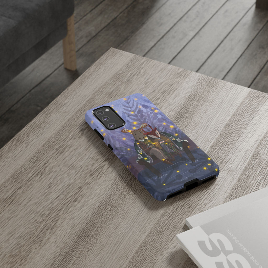 Cozy Couple Phone Case, Cute Animal Lovers Gift, Nature Aesthetic, Perfect for Holidays, Personalized Phone Accessories, Gift for Her
