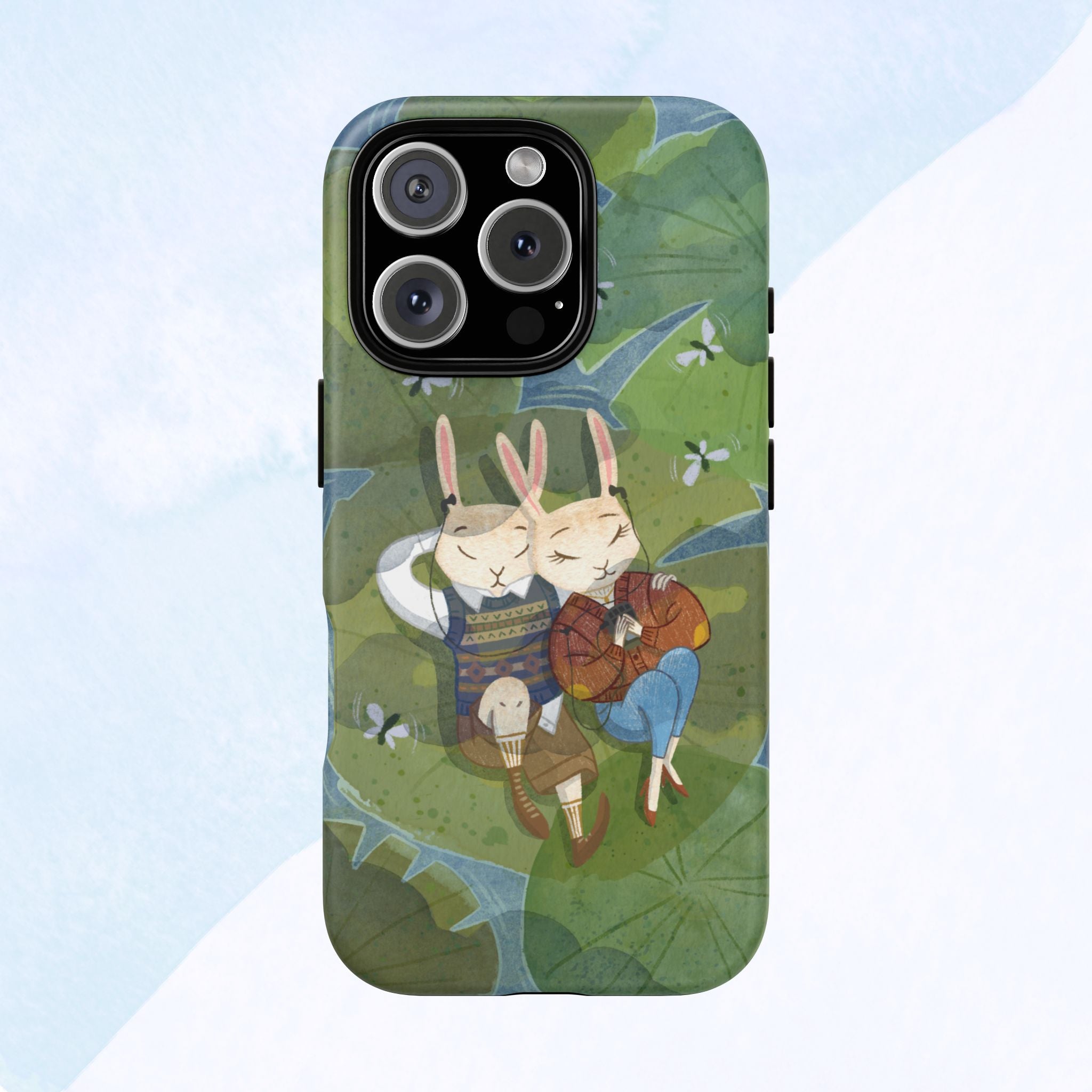 Cute Bunny Phone Case, Rabbit iPhone Cover, Nature Lovers Gift, Animal Lover Accessory, Eco-Friendly Case for Moms