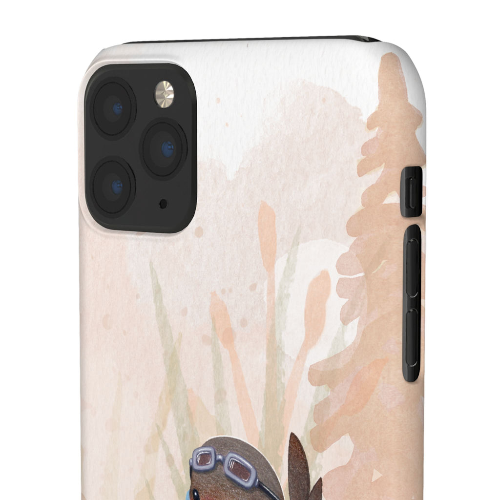 Whimsical Animal Snap Cases, Cute Phone Case, Handmade Bird and Bunny Design, Gift for Animal Lovers, Unique Smartphone Cover